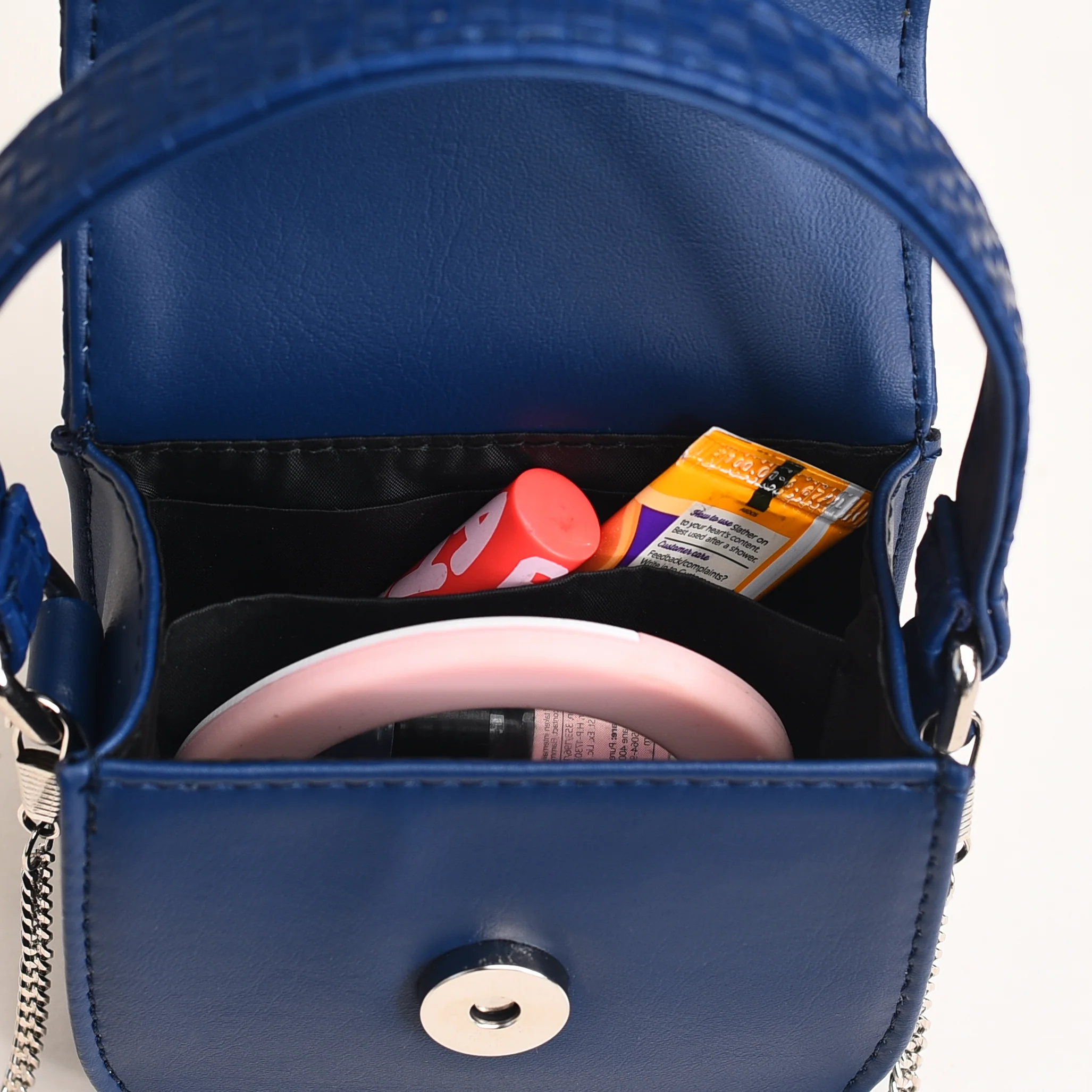 Thea Mini Saddle Bag Blue - Image 9