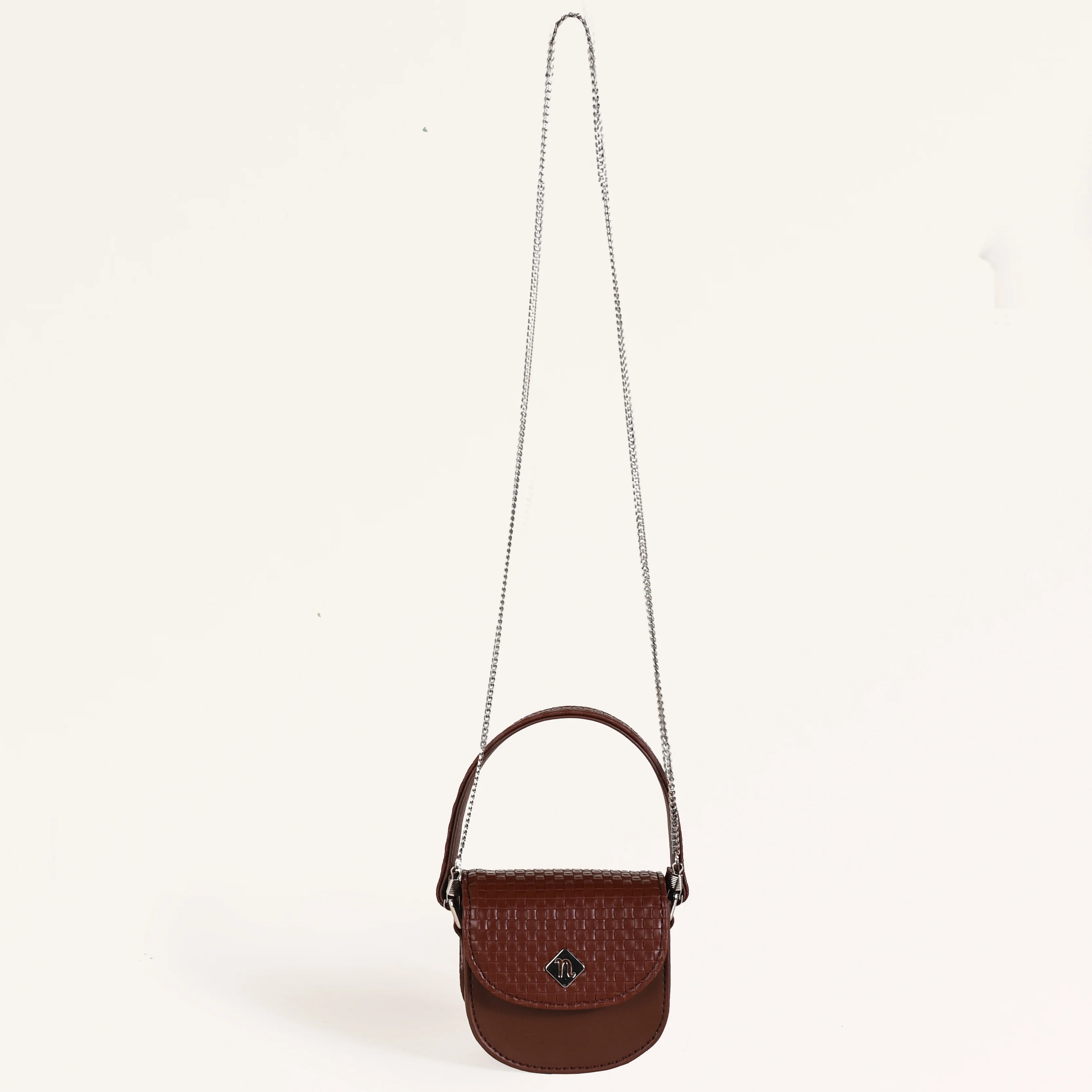 Thea Mini Saddle Bag Brown - Image 11