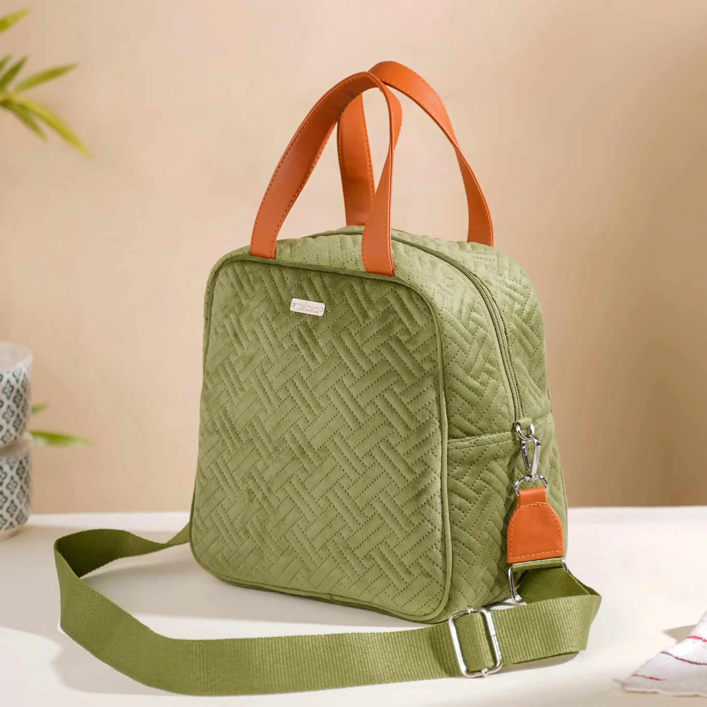 Thermal Insulated Travel Lunch Bag Green - Image 21