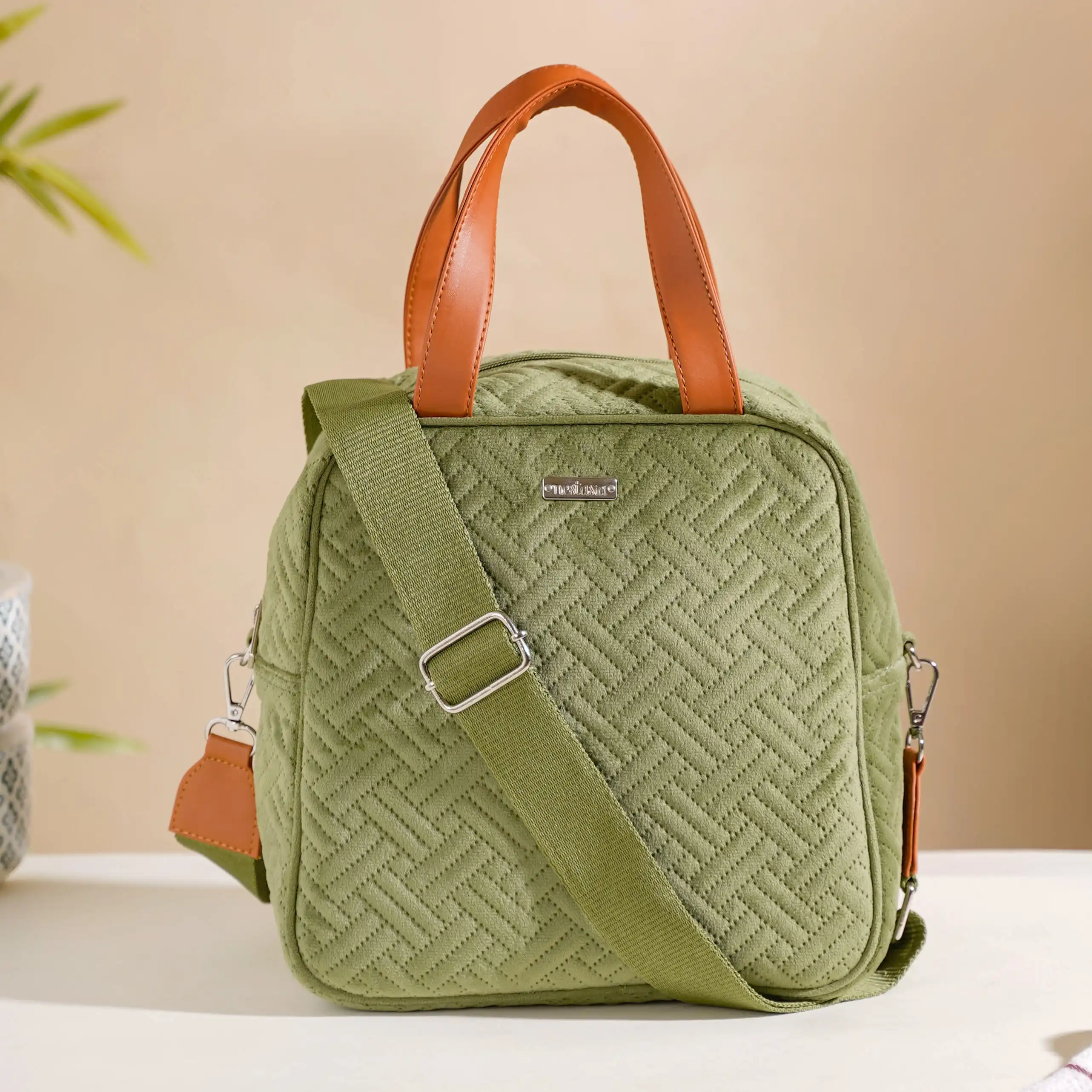 Thermal Insulated Travel Lunch Bag Green - Image 8