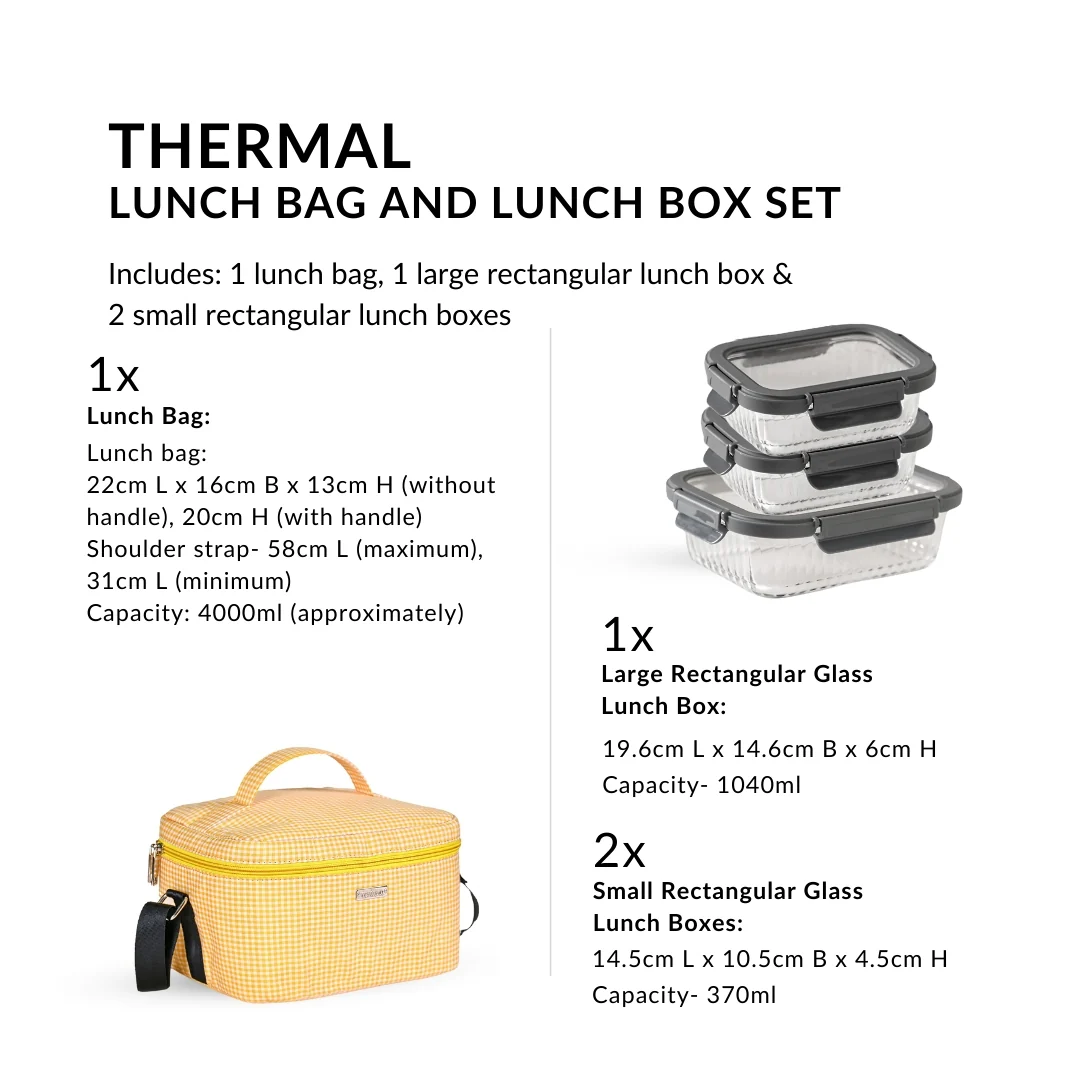 Thermal Lunch Bag And Lunch Box Set - Image 4