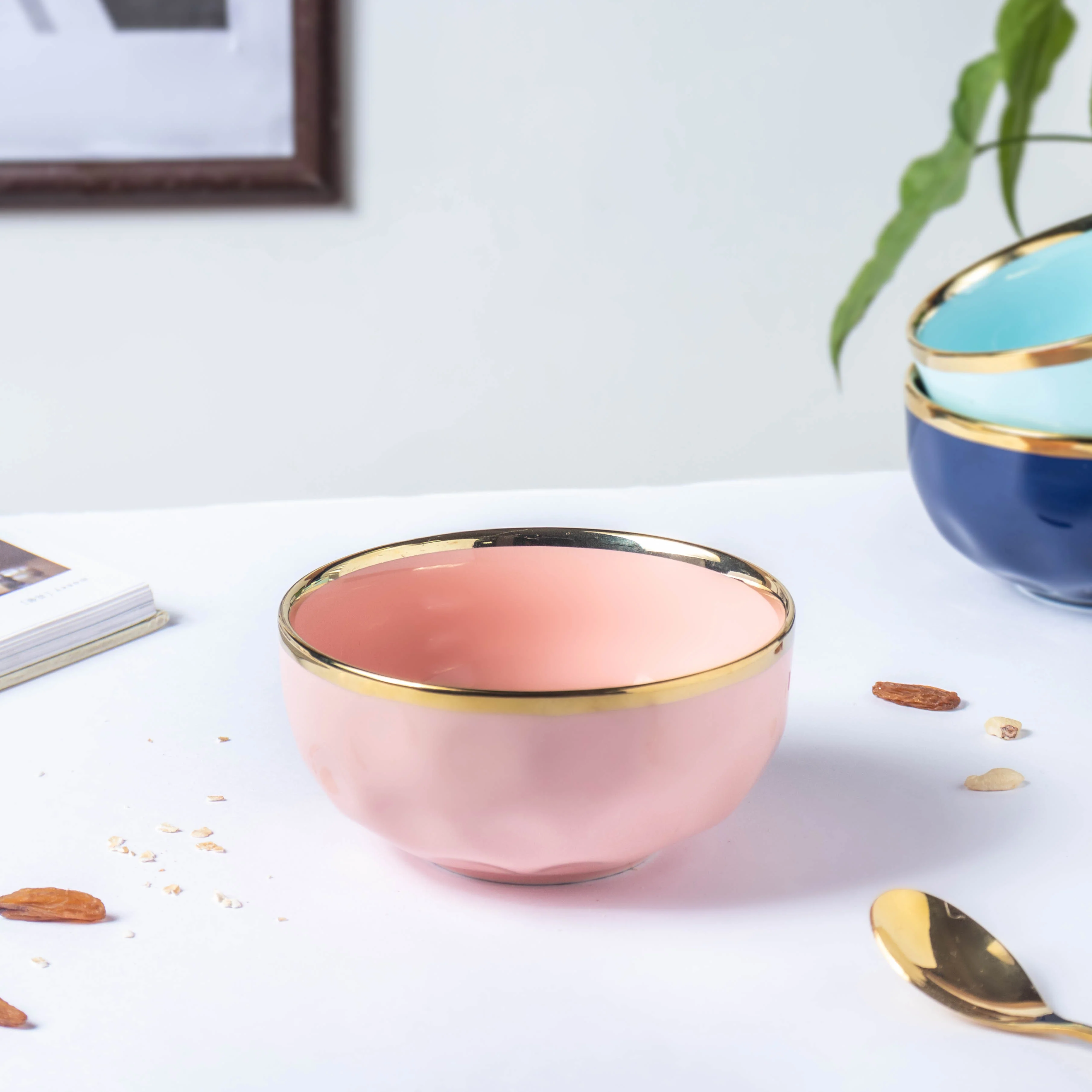 Think Pink Ceramic Soup Bowl - Image 3