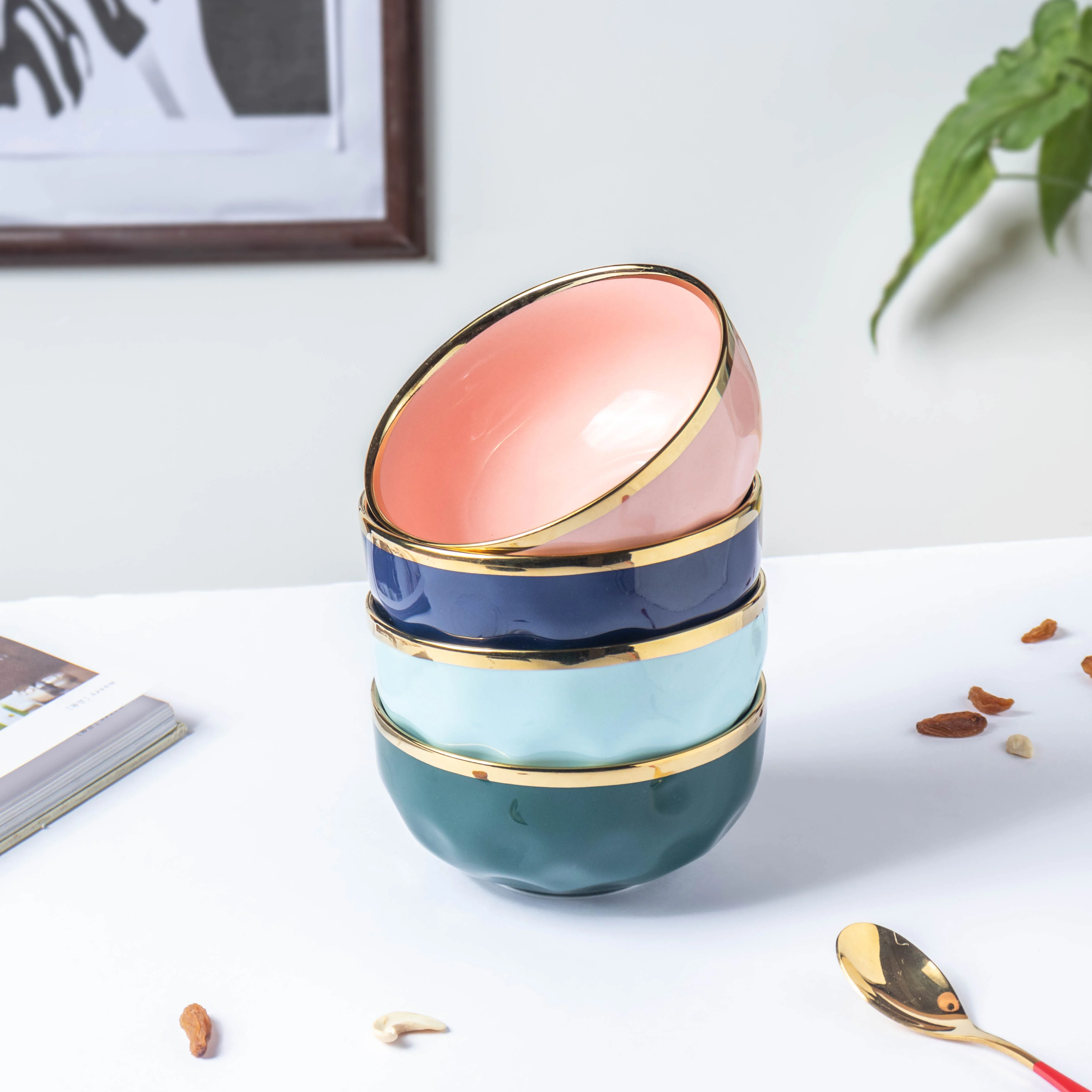 Think Pink Ceramic Soup Bowl - Image 9