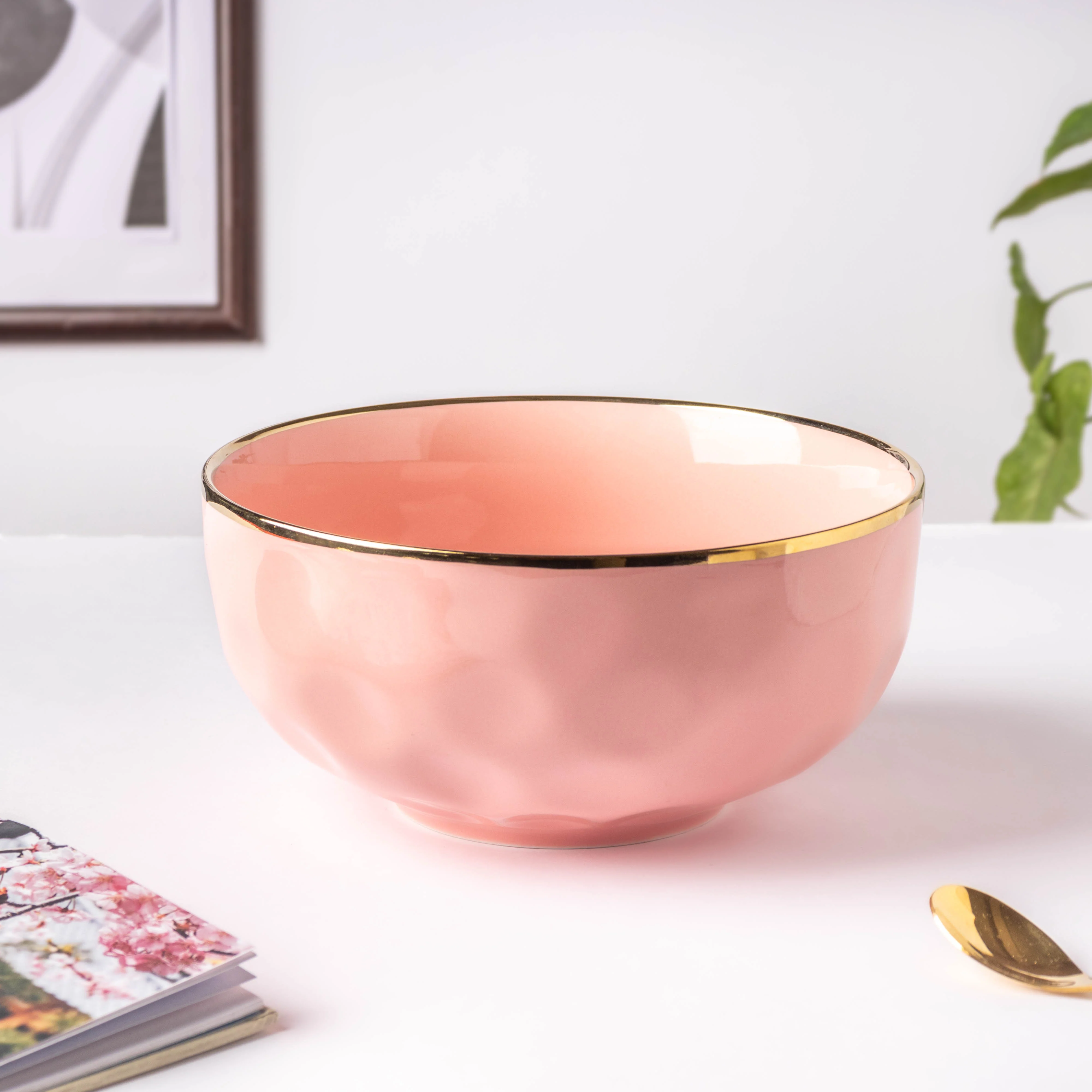Think Pink Serving Bowl 8 Inch - Image 3