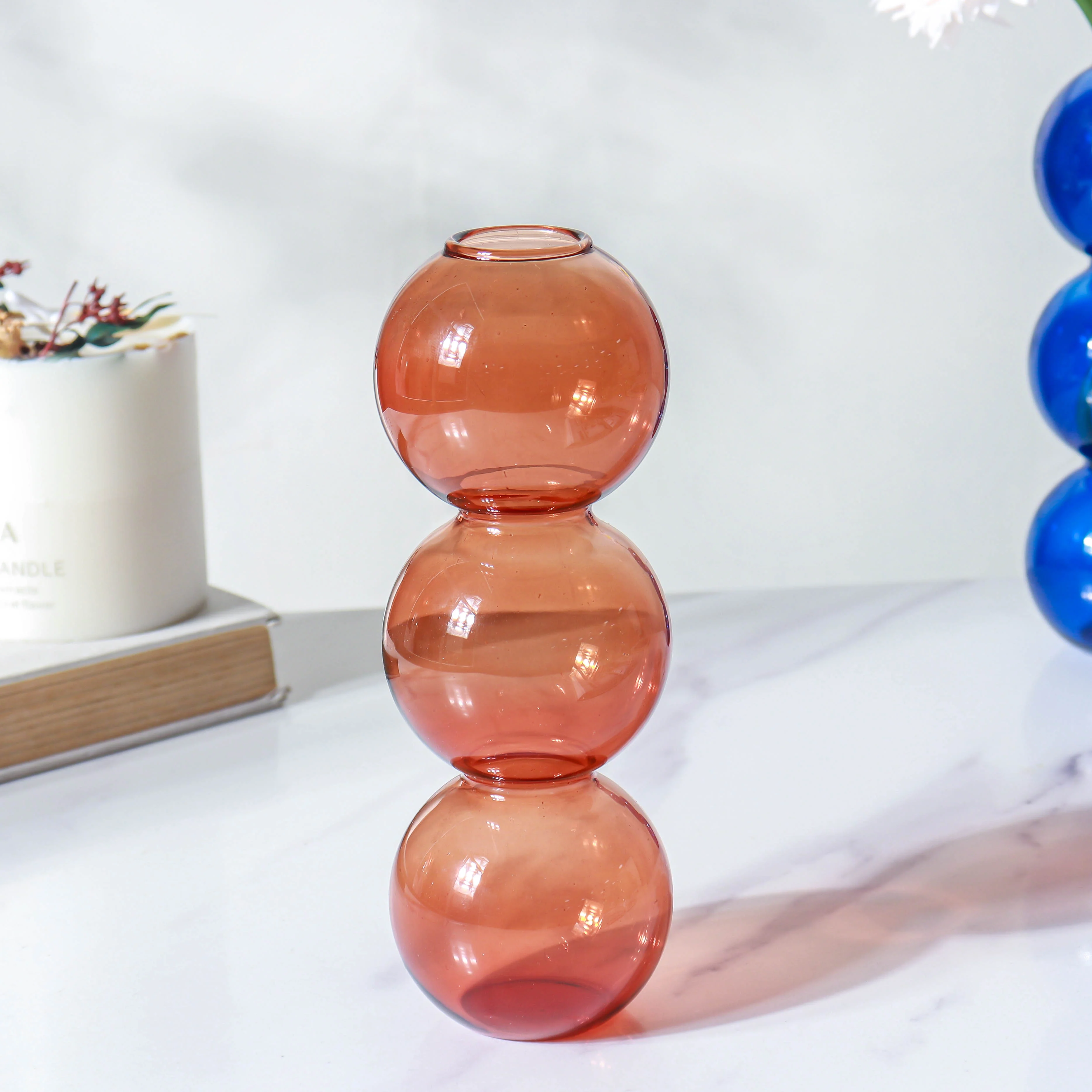 Three Bubbles Glass Vase - Image 10