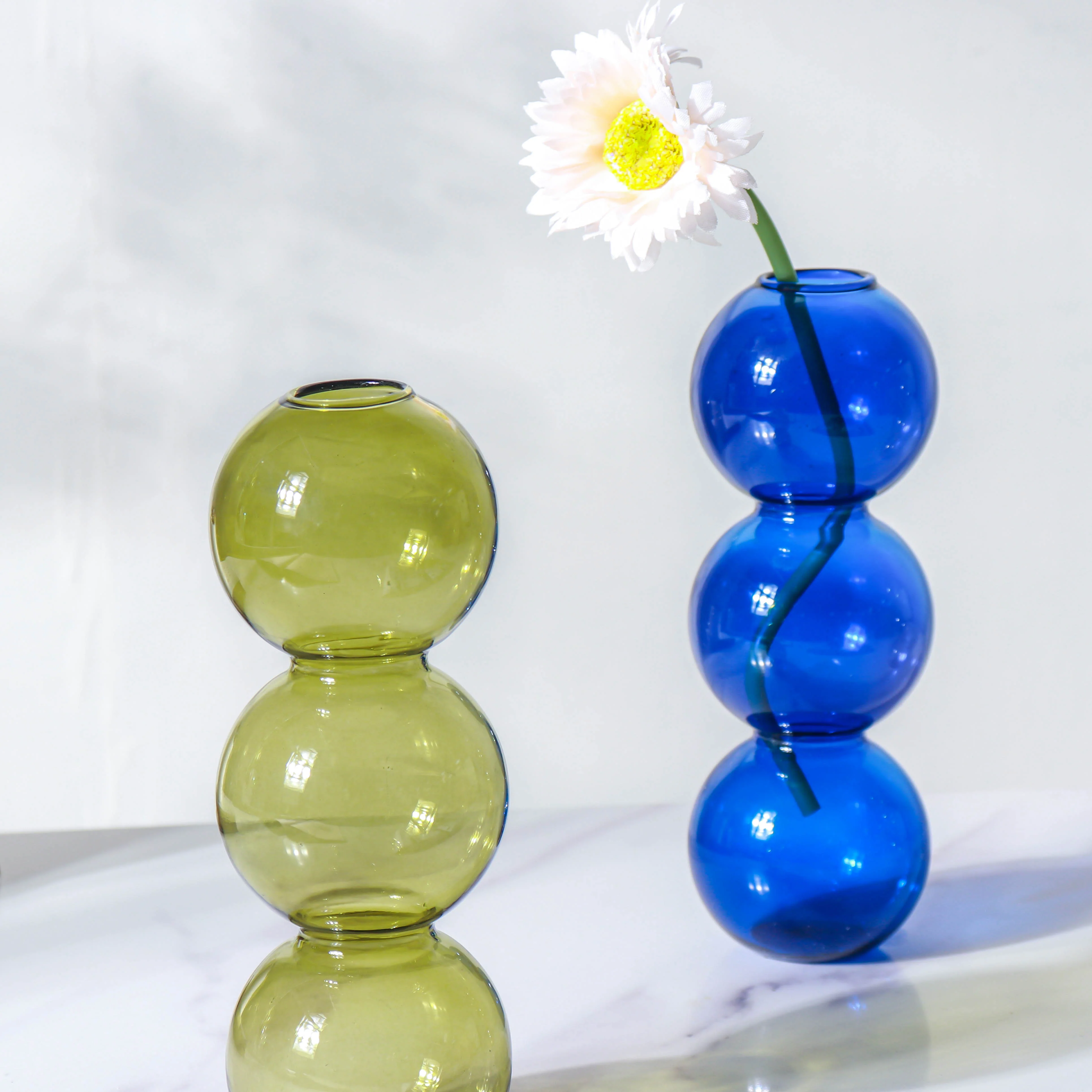 Three Bubbles Glass Vase - Image 11