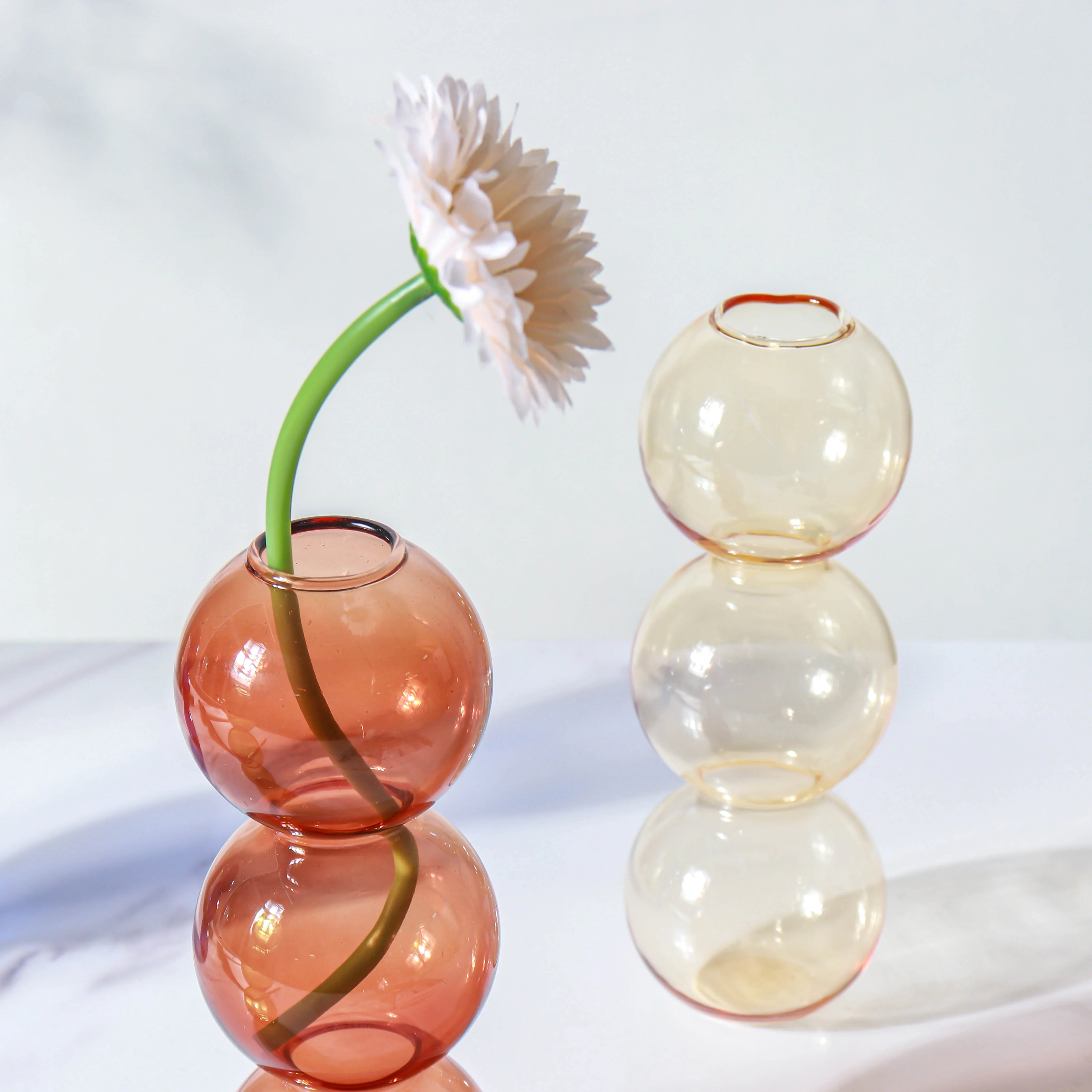 Three Bubbles Glass Vase - Image 15