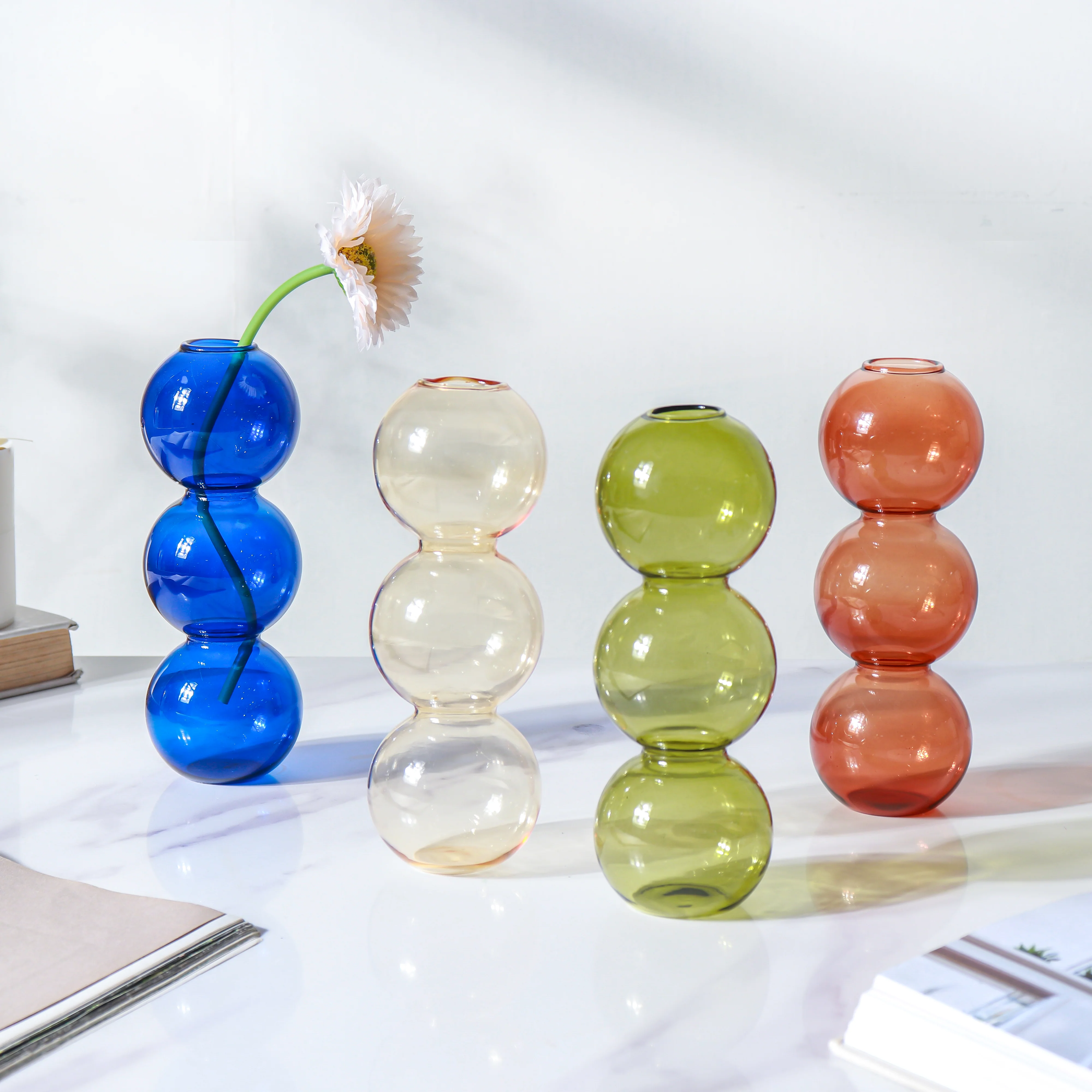 Three Bubbles Glass Vase - Image 18