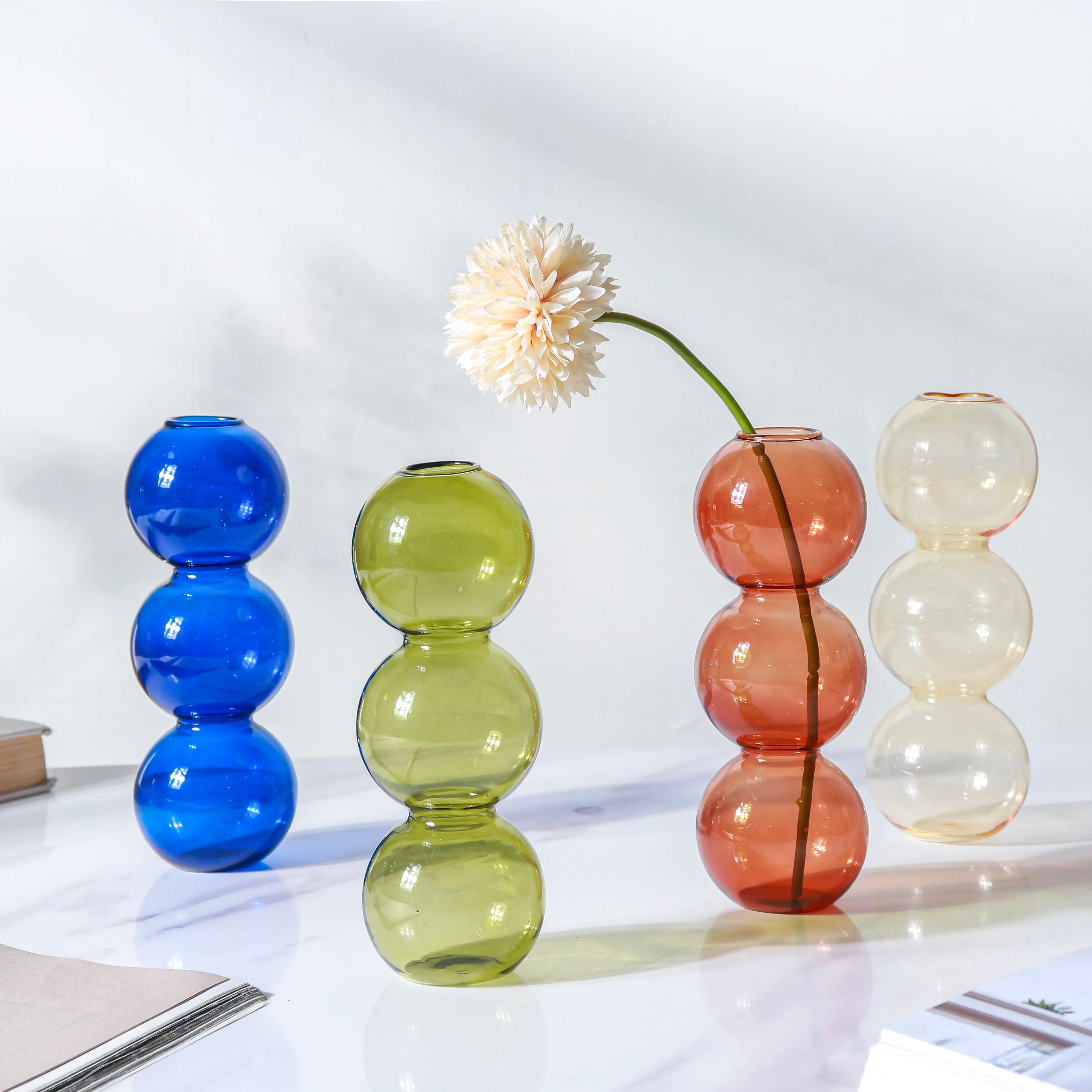 Three Bubbles Glass Vase - Image 23