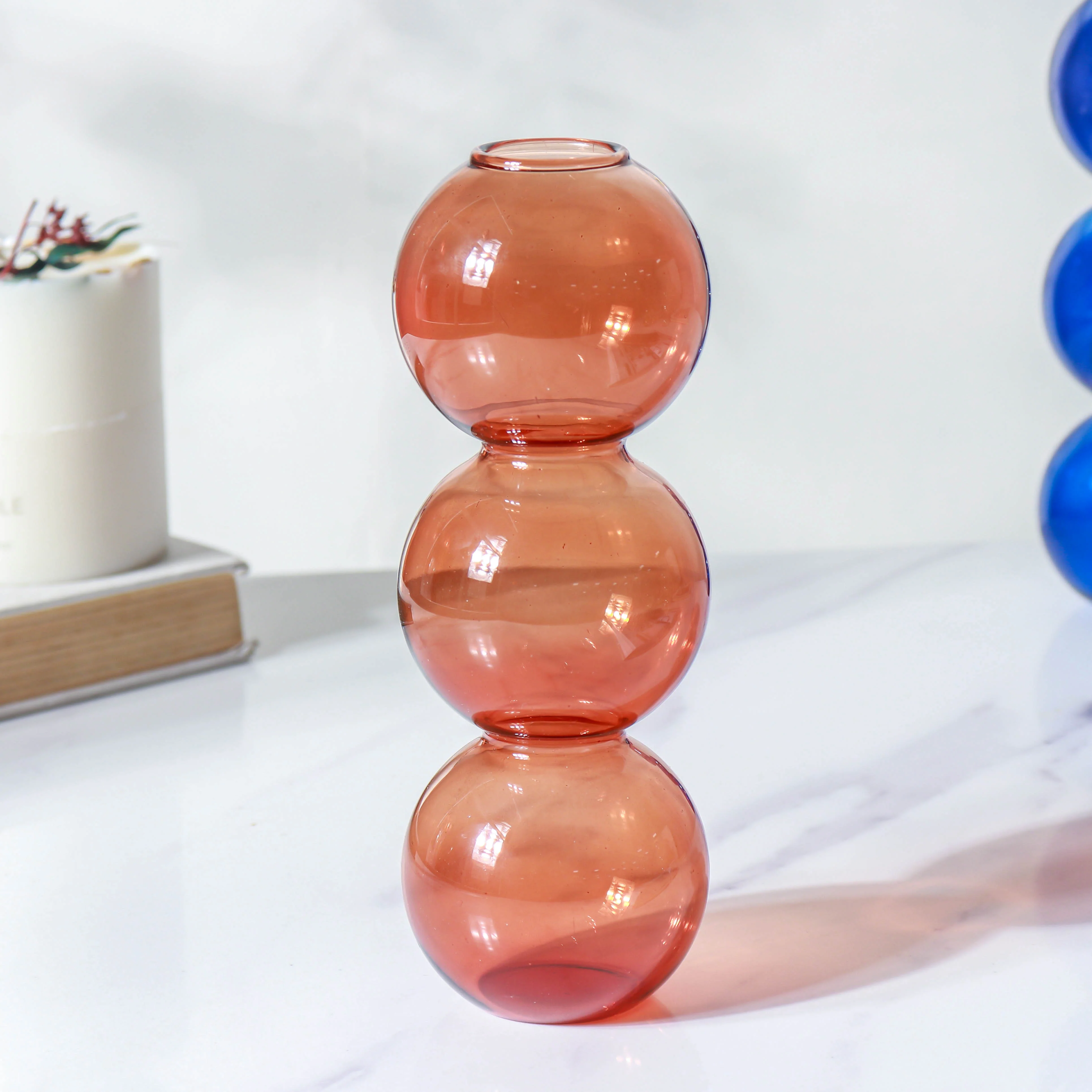 Three Bubbles Glass Vase - Image 4