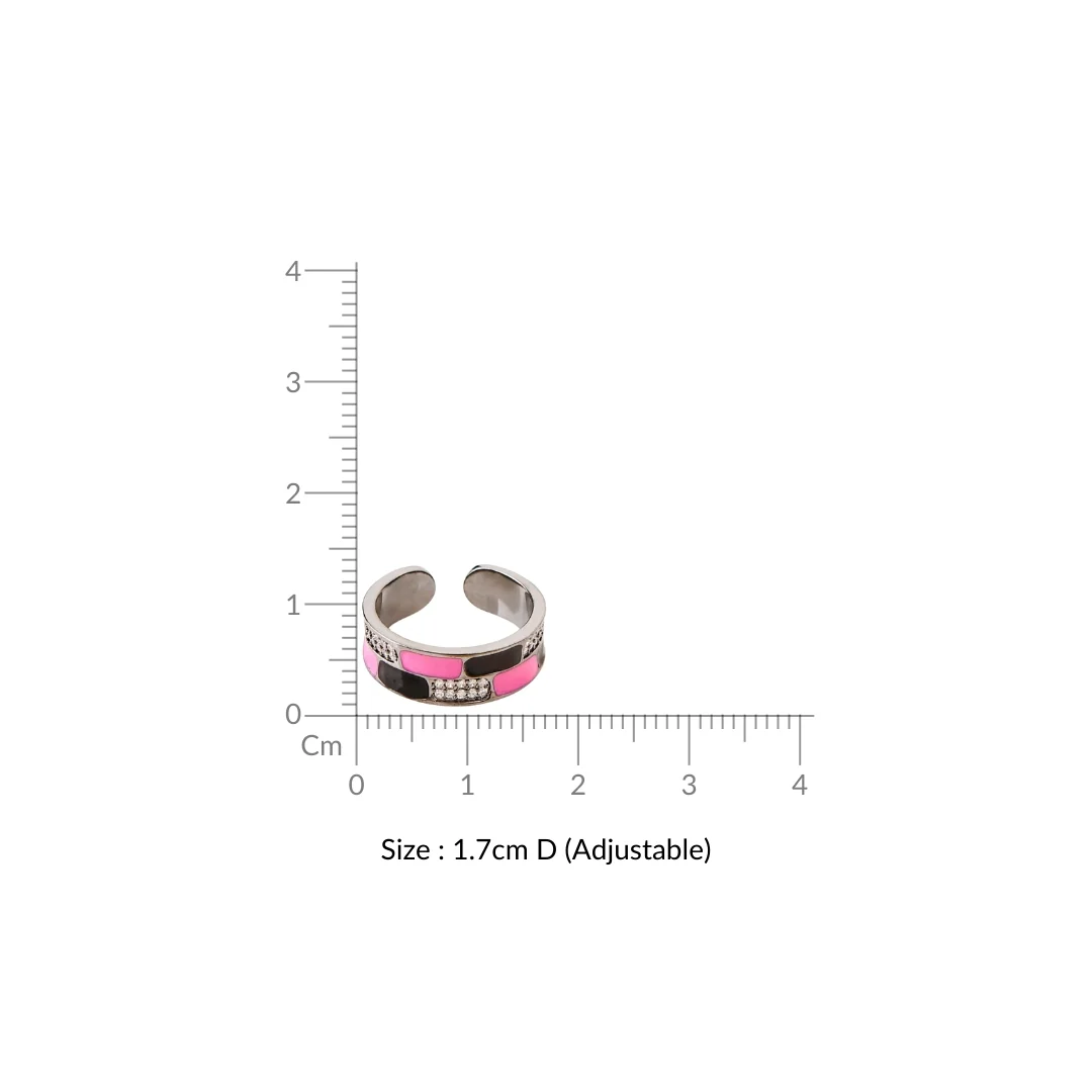 Tile Pattern Twinkling Ring - Image 3
