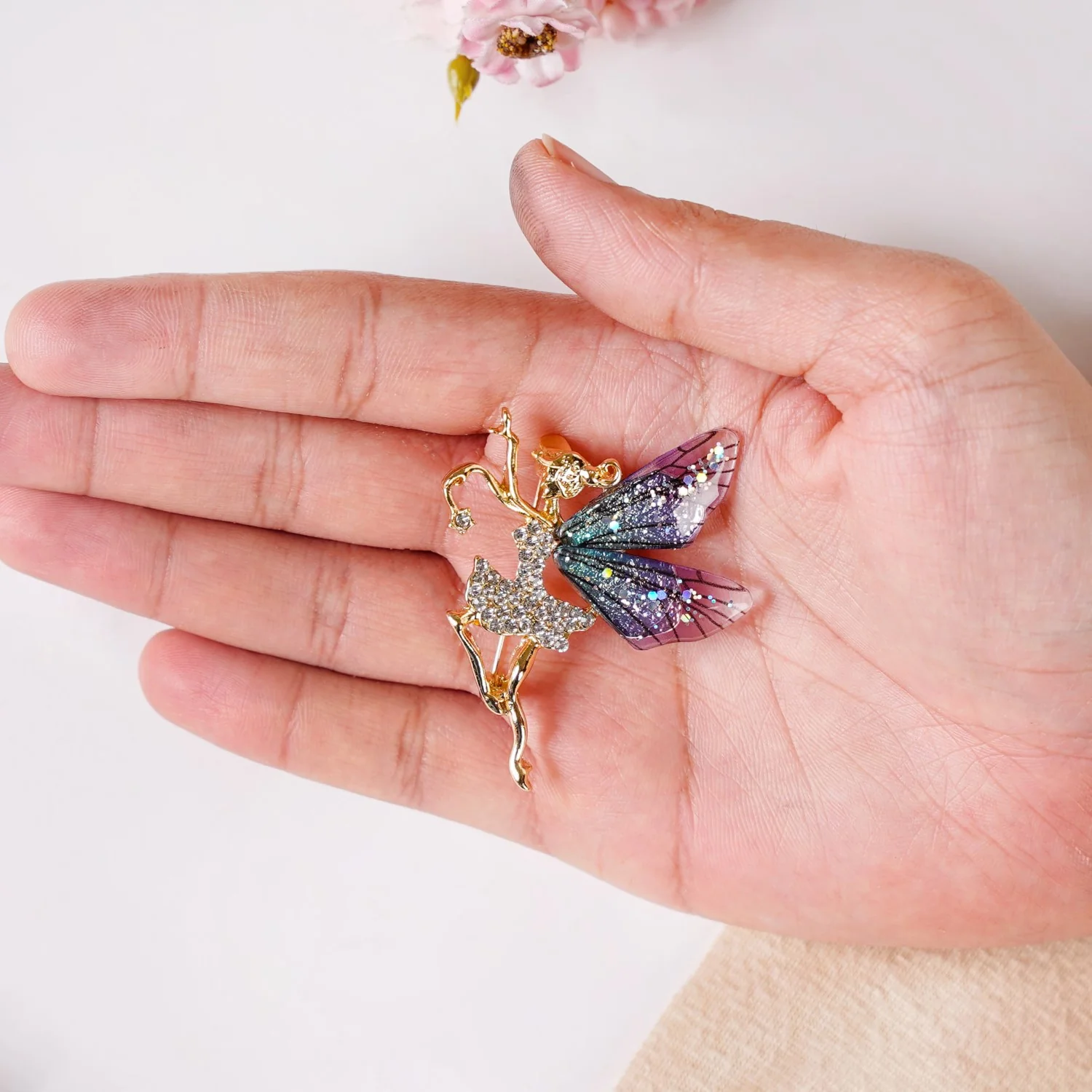 Tinkerbell Fairy Brooch Pin - Image 3