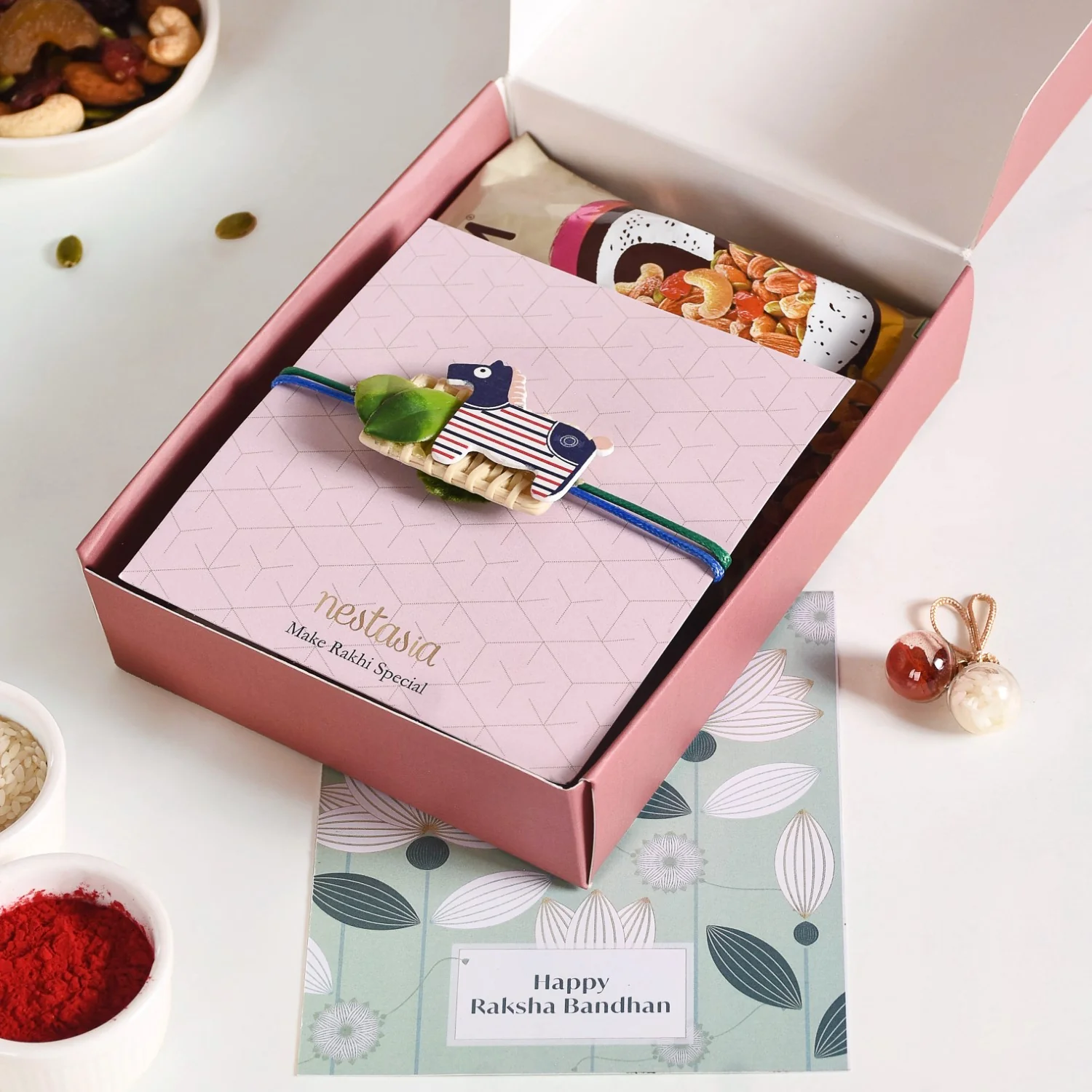Tiny Horse Raksha Bandhan Gift For Kids Set Of 3 With Box And Card - Image 4