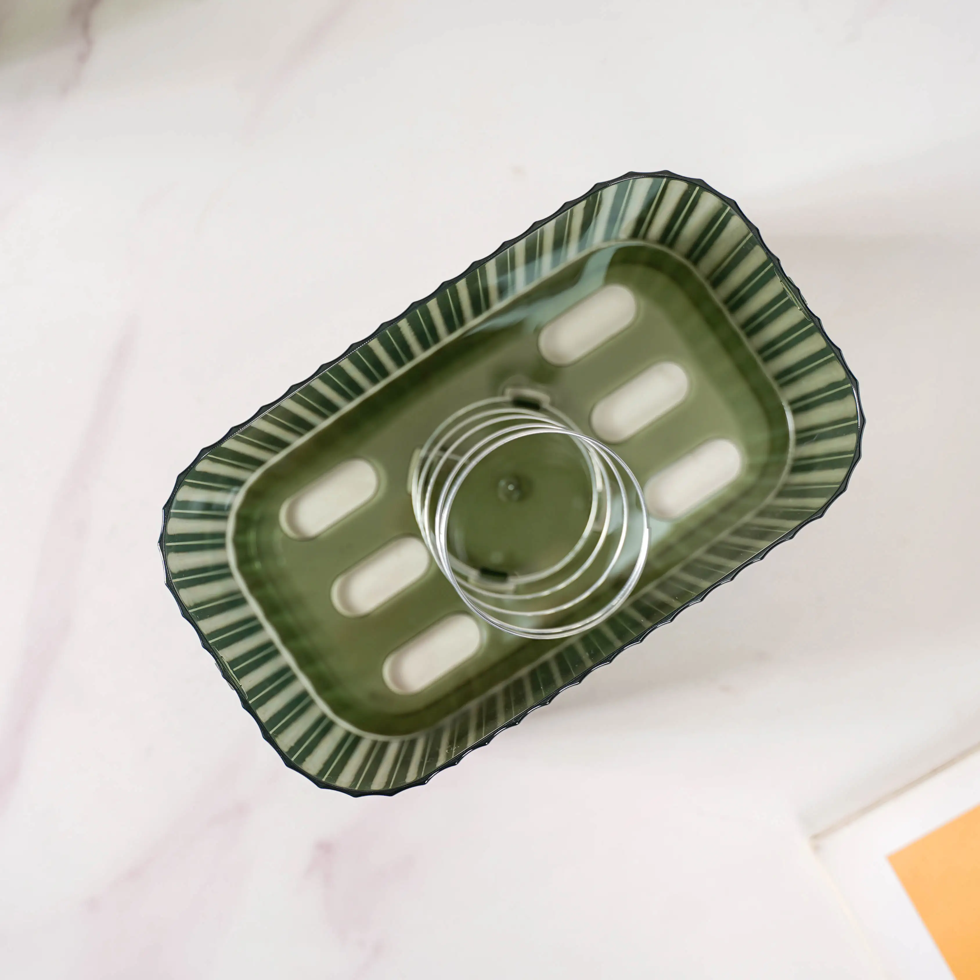 Tissue Box Holder With Storage Organizer Green - Image 8