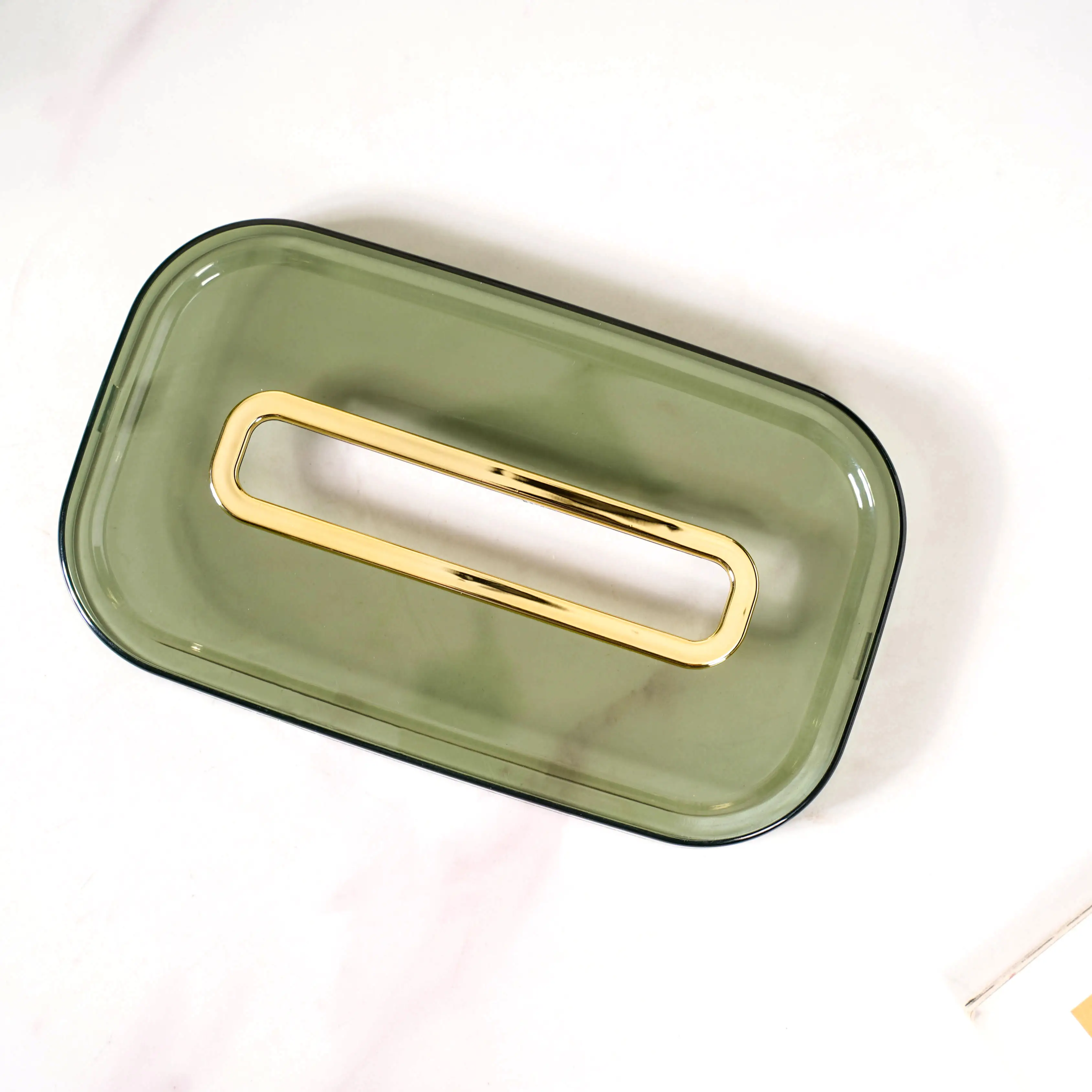 Tissue Box Holder With Storage Organizer Green - Image 9