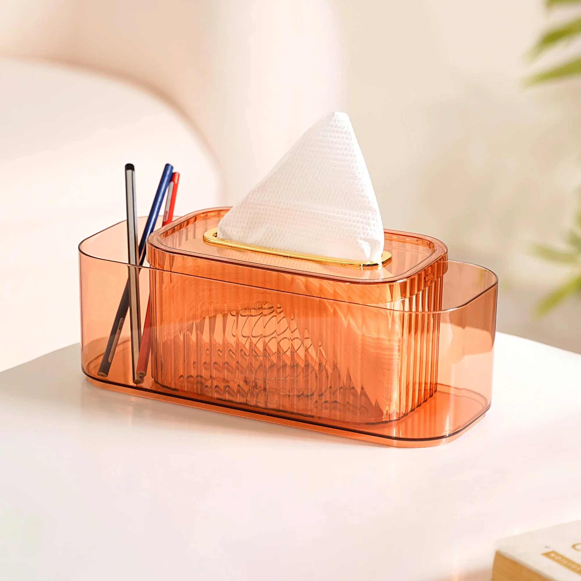 Tissue Paper Holder With Organizer Amber - Image 22