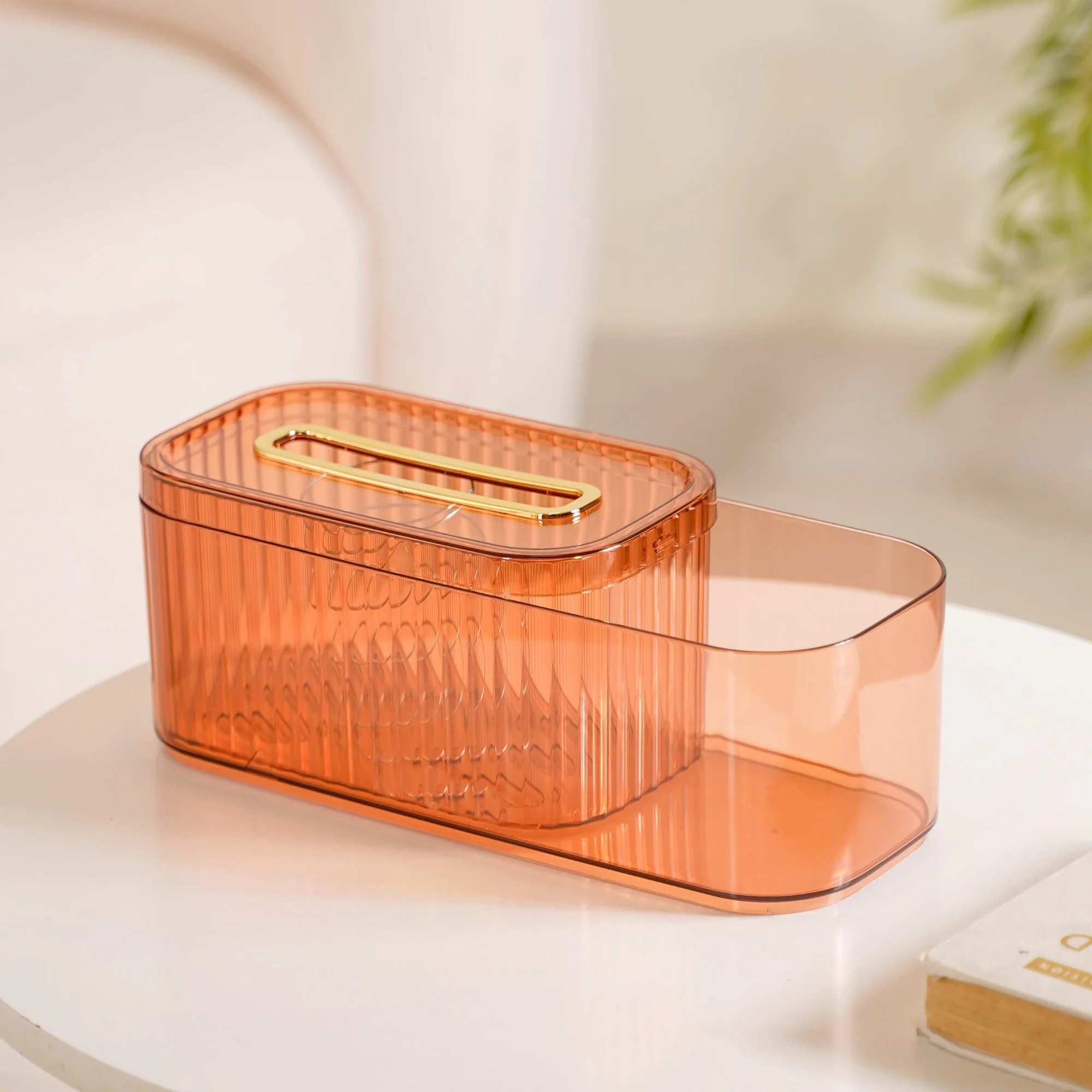 Tissue Paper Holder With Organizer Amber - Image 4