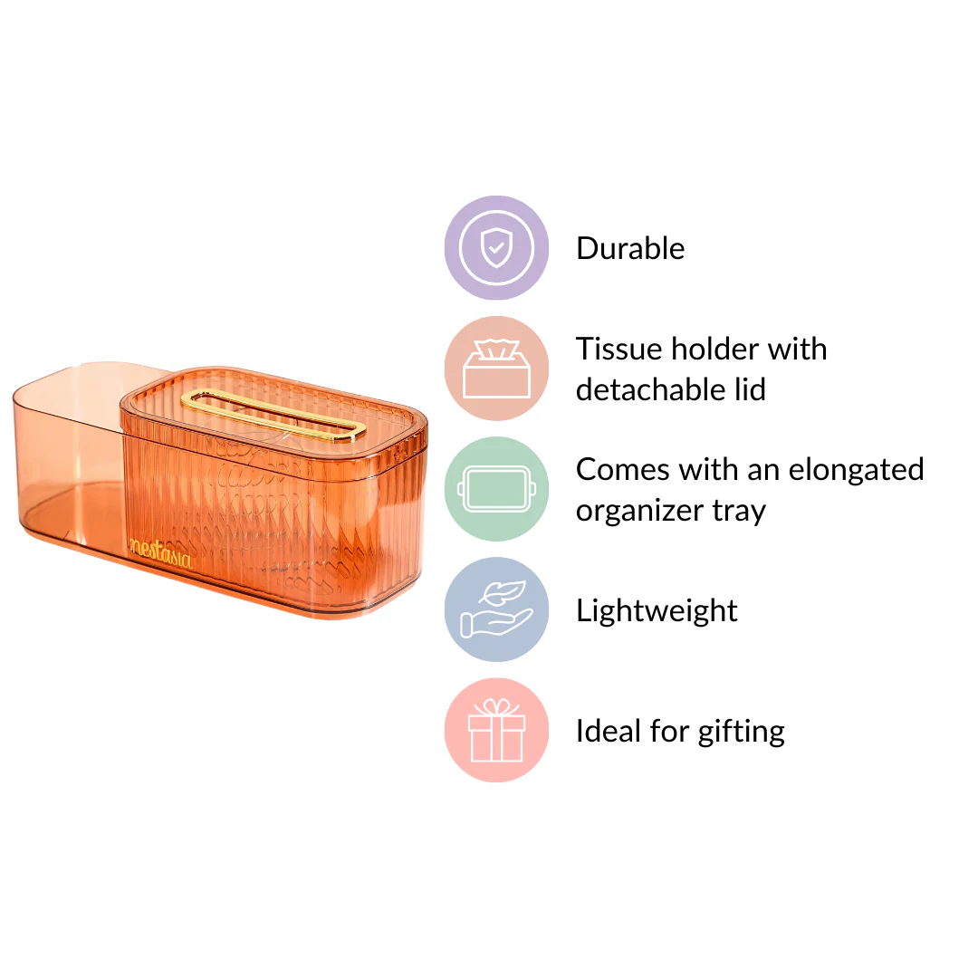 Tissue Paper Holder With Organizer Amber - Image 6