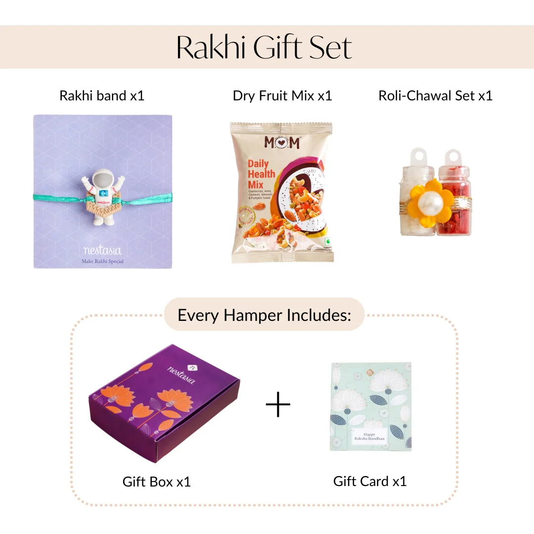 To The Moon And Back Astronaut Rakhi Set For Kids - Image 4