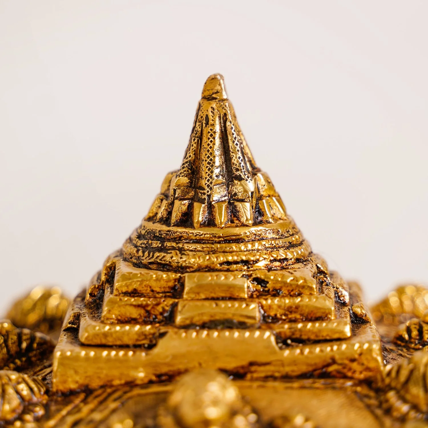 Tortoise With Shree Yantra Brass Statue - Image 8