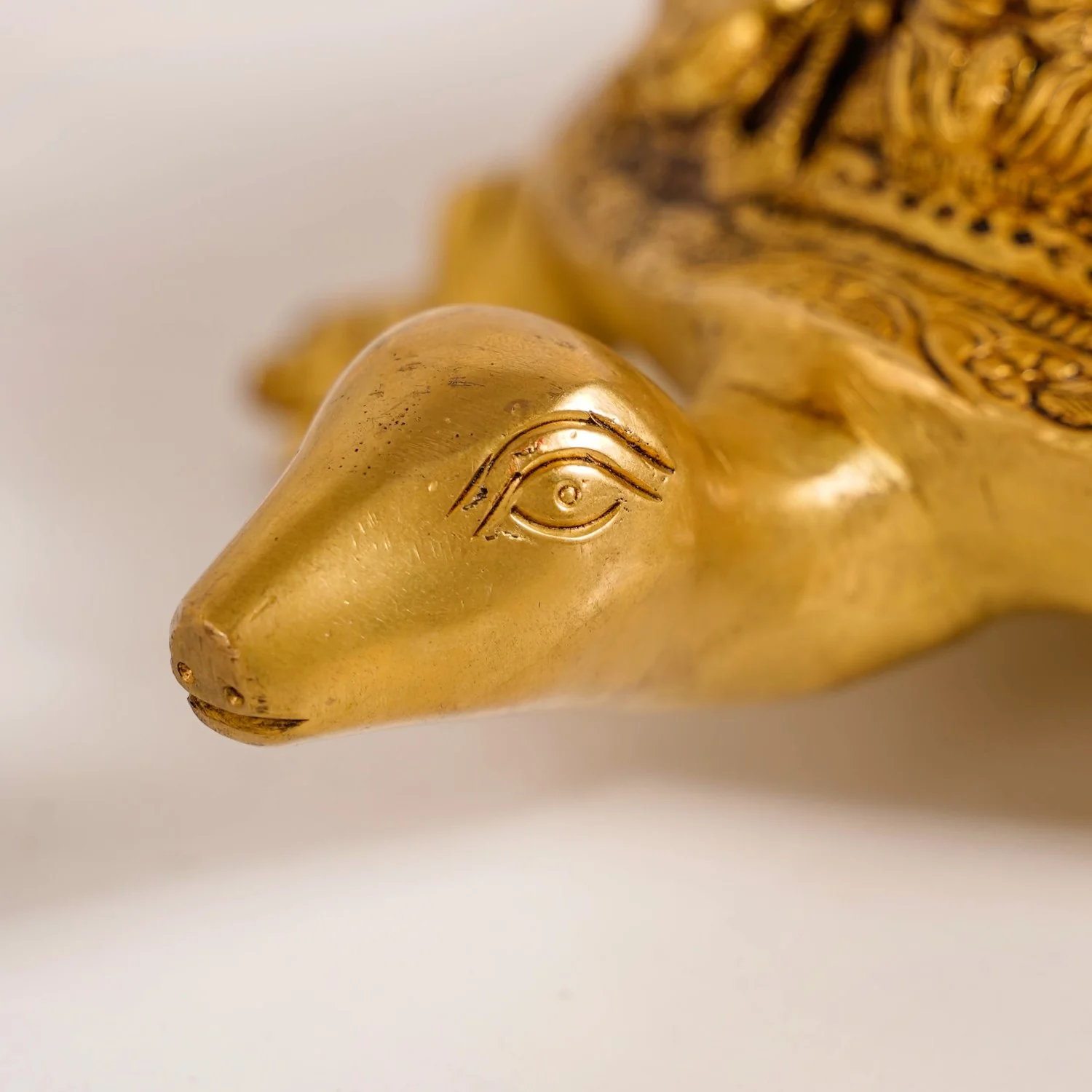 Tortoise With Shree Yantra Brass Statue - Image 9