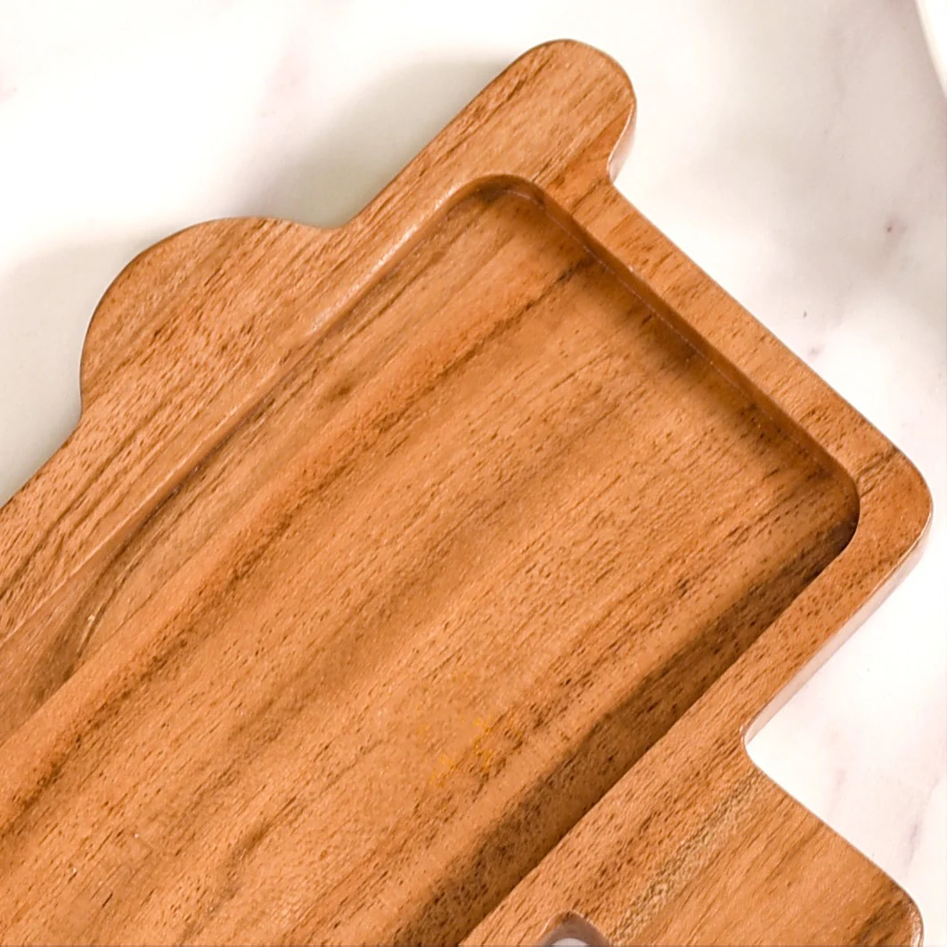 Toy Train Wooden Serving Platter 11 Inch - Image 8