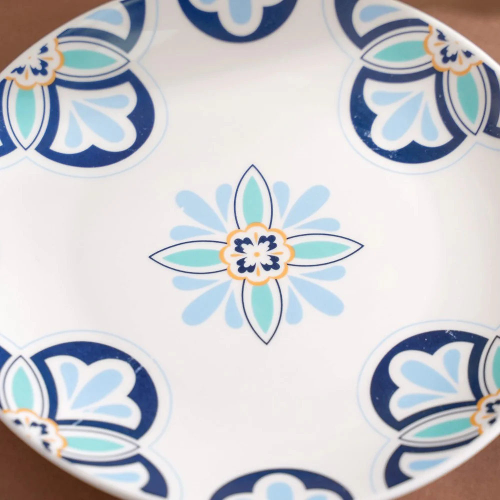 Traditional Flower Design Plate 8 Inch - Image 5
