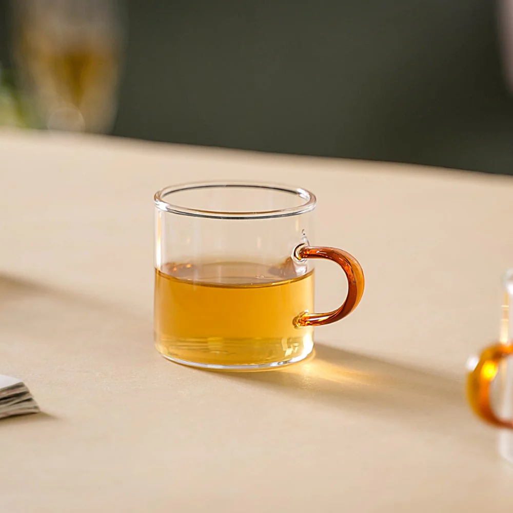 Transparent And Yellow Cup Set of 6 - Image 8
