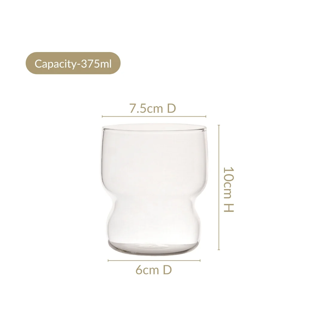 Transparent Borosilicate Glass Tumbler Set Of 4 310ml - Image 3