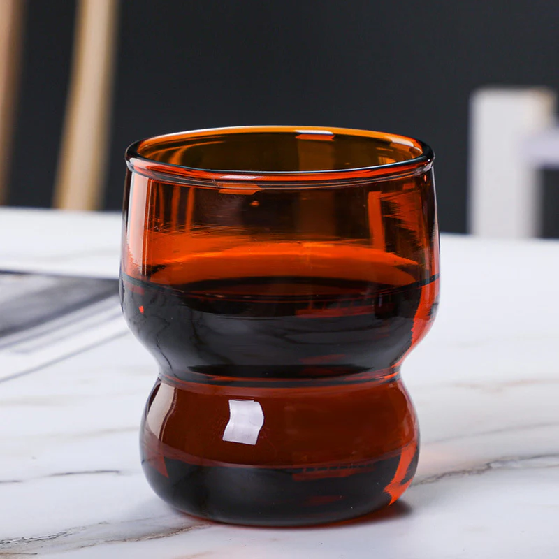 Transparent Borosilicate Glass Tumbler Amber - Image 6