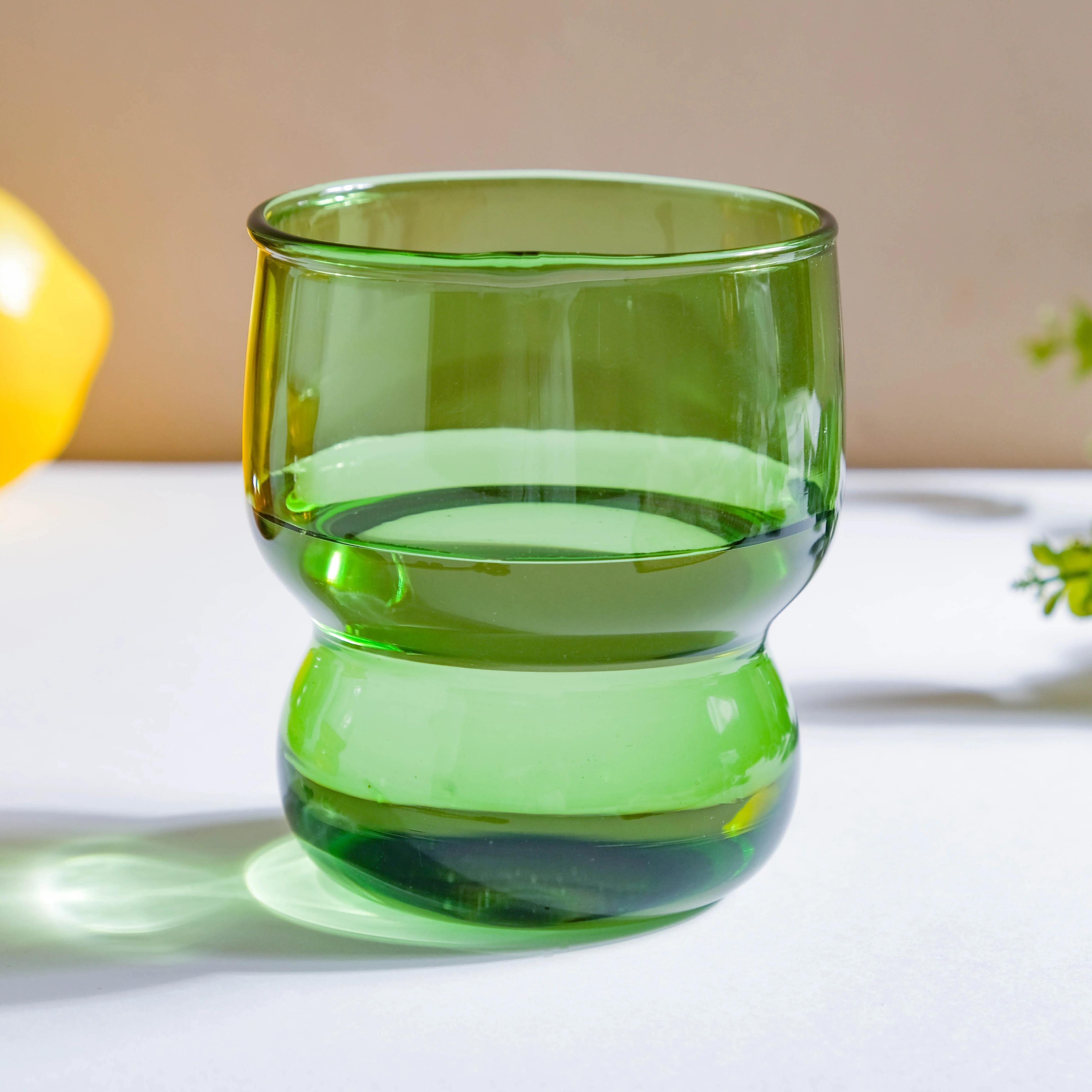 Transparent Borosilicate Glass Tumbler Green - Image 6