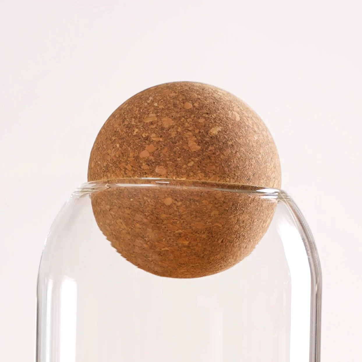 Transparent Glass Airtight Jar With Ball Cork Lid Set Of 2 1000ml - Image 7