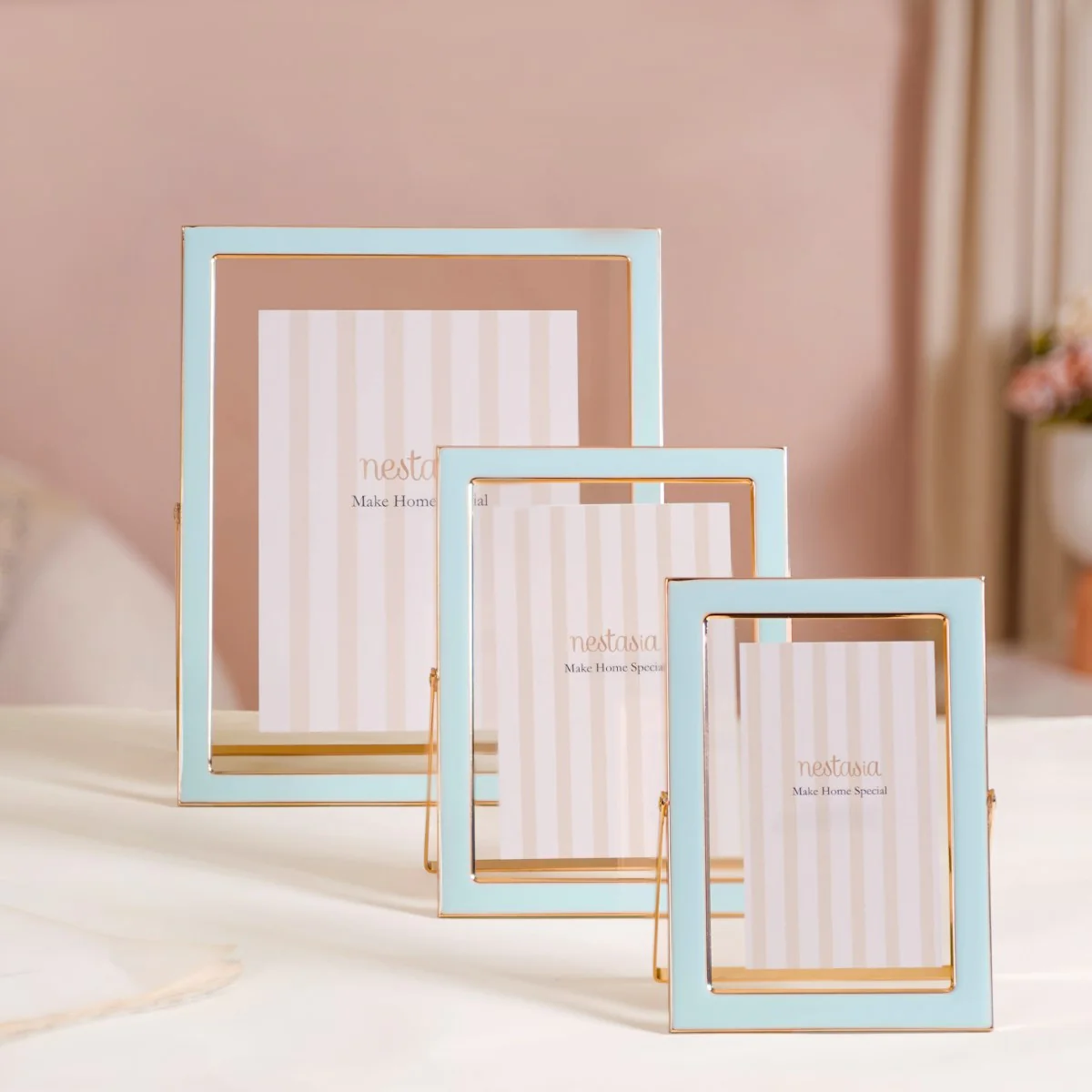 Transparent Photo Frame Baby Blue Set Of 3 - Image 11