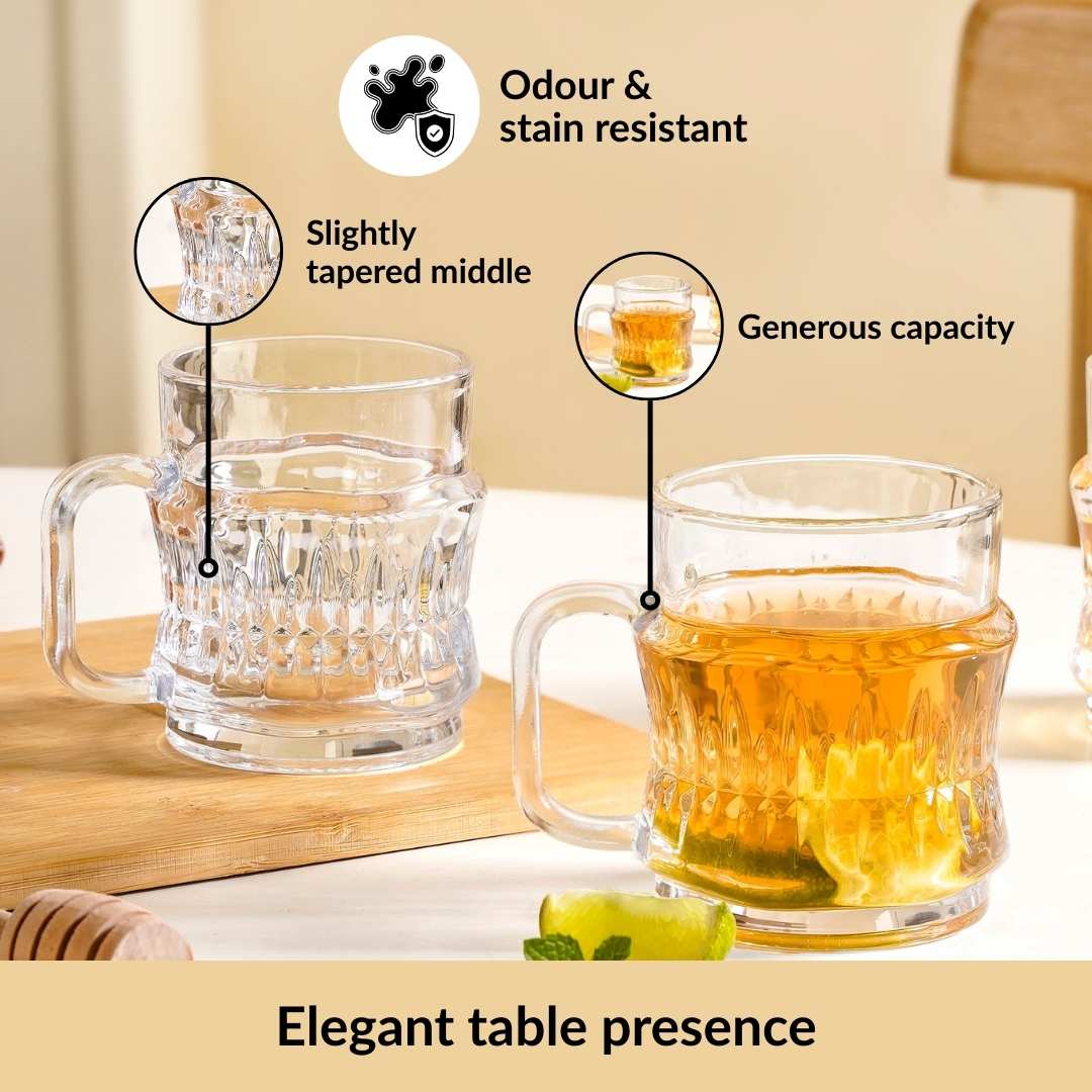Transparent Tea Cup Set Of 6 165ml - Image 4