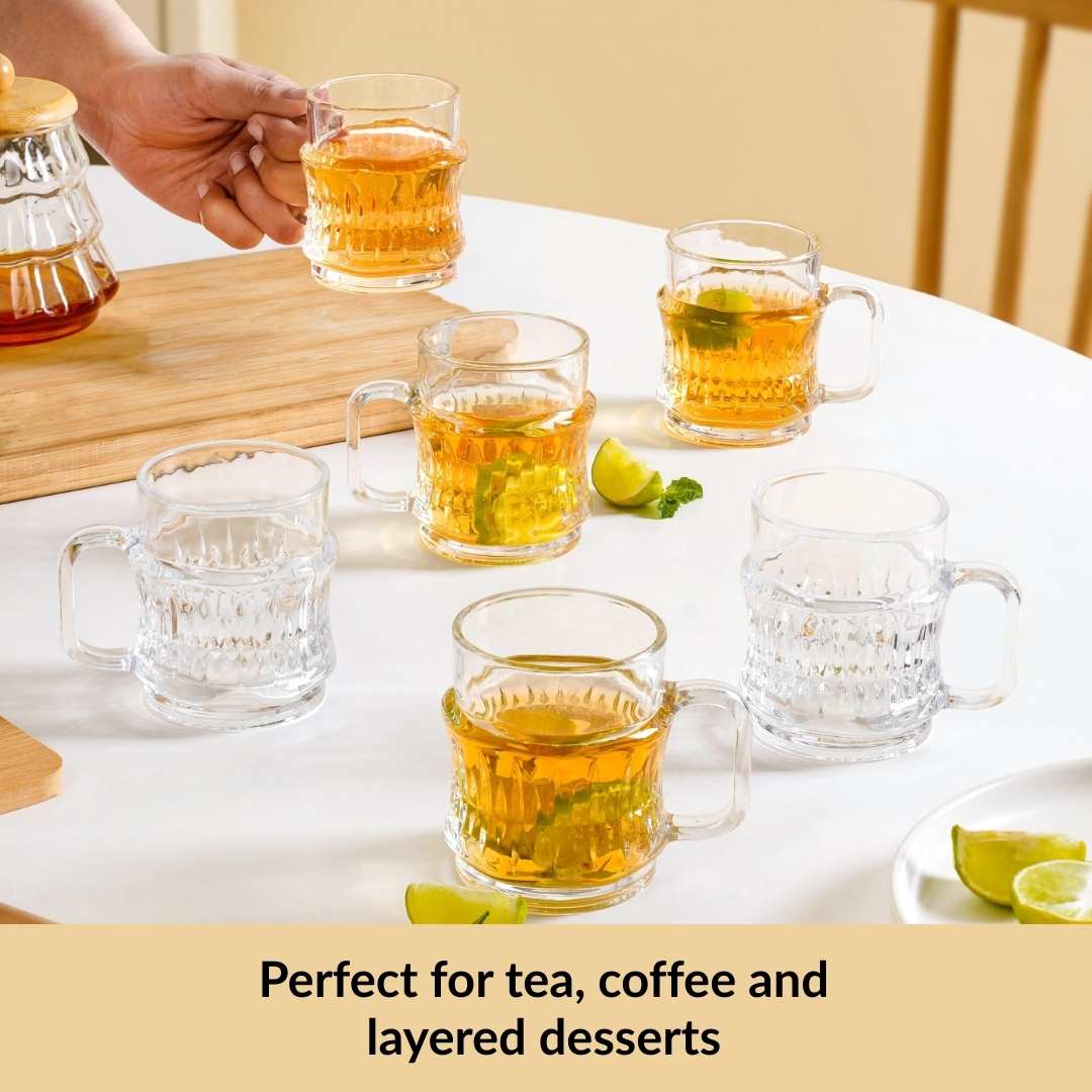 Transparent Tea Cup Set Of 6 165ml - Image 6