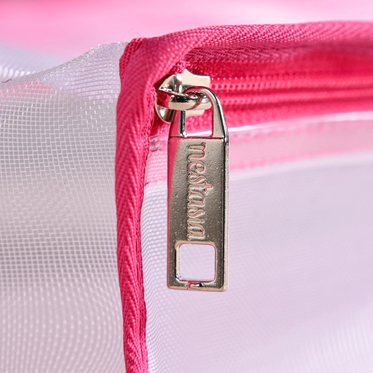 Travel Organiser Storage Bags In Pink Set Of 3 - Image 7