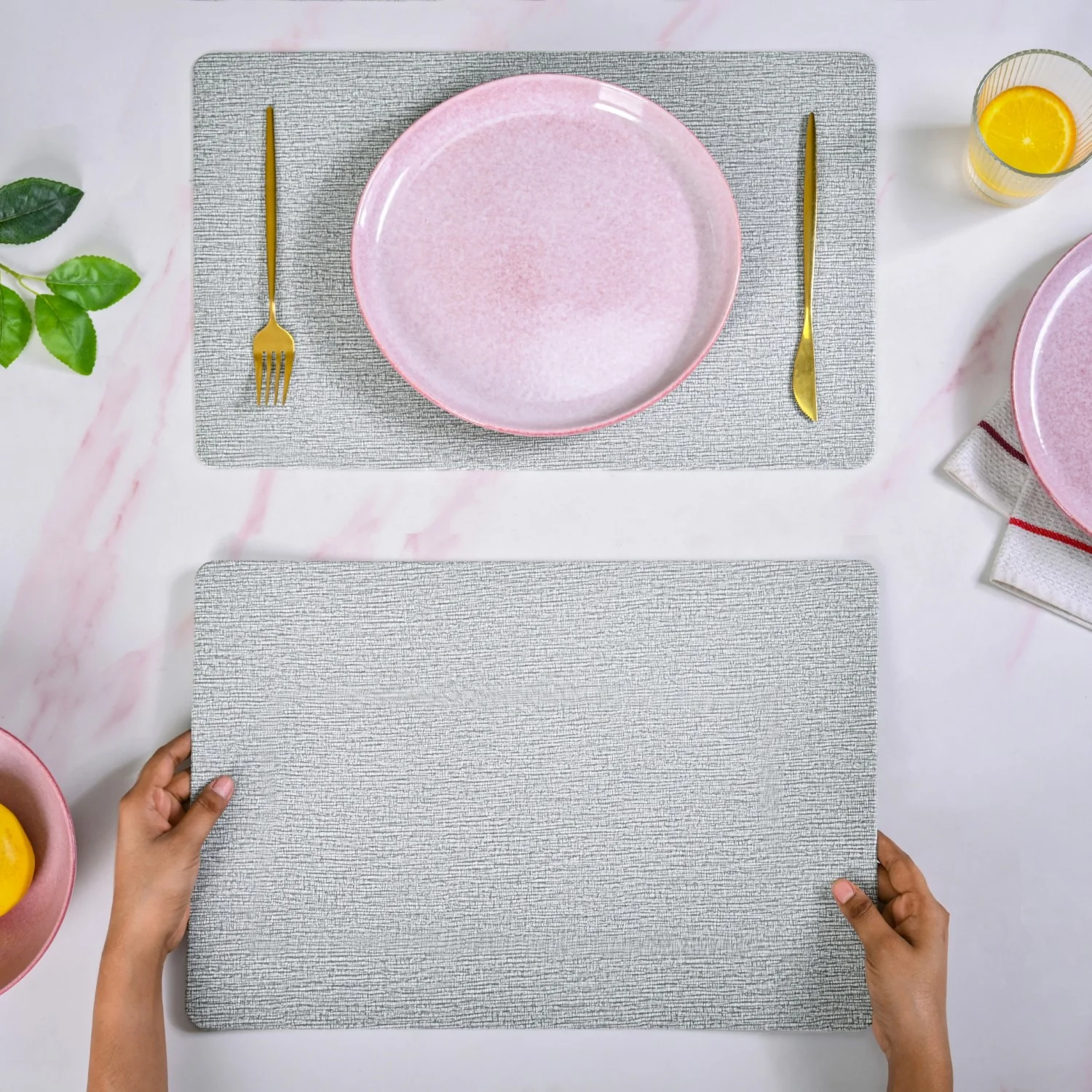 Treewood Grey Placemat Set Of 6 - Image 2