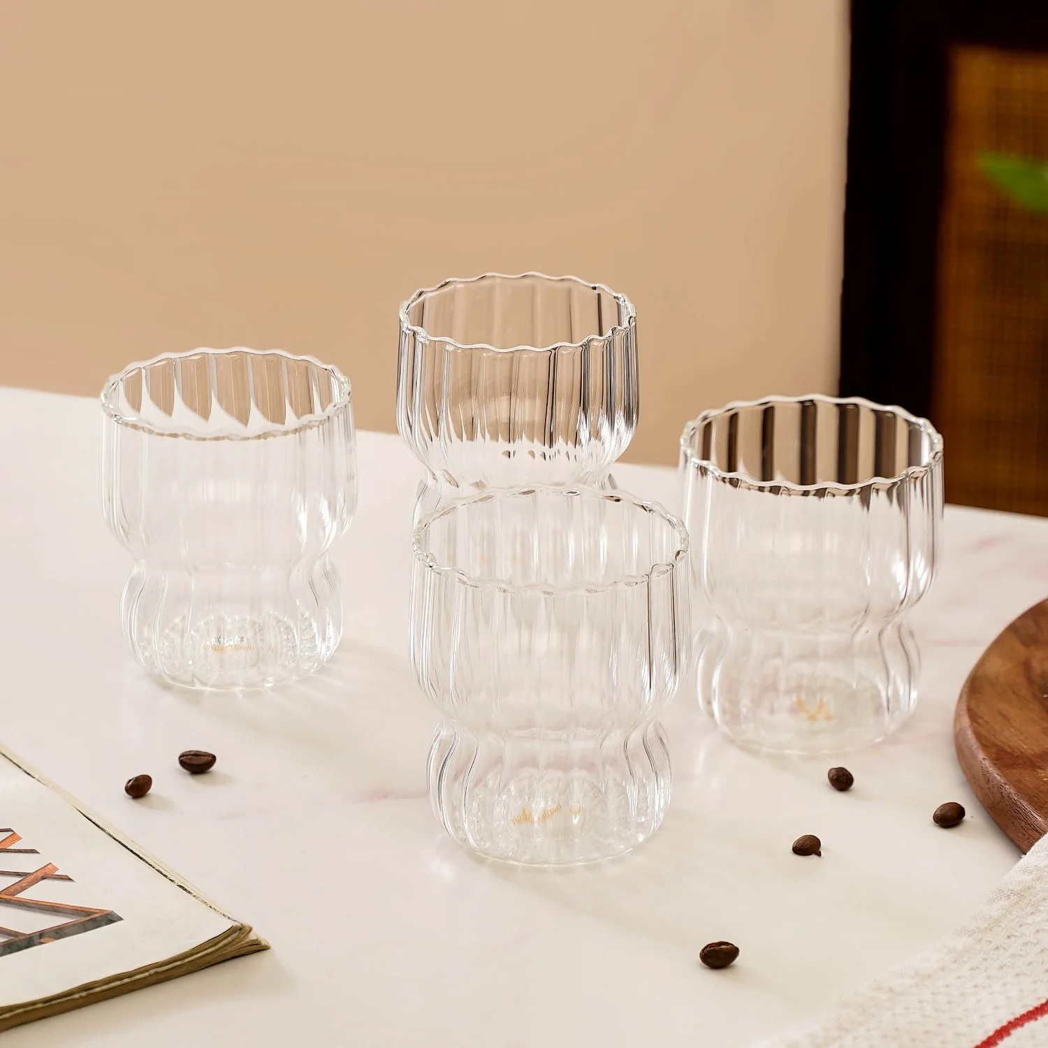 Trending Glass Tumbler Set Of 4 300ml - Image 3