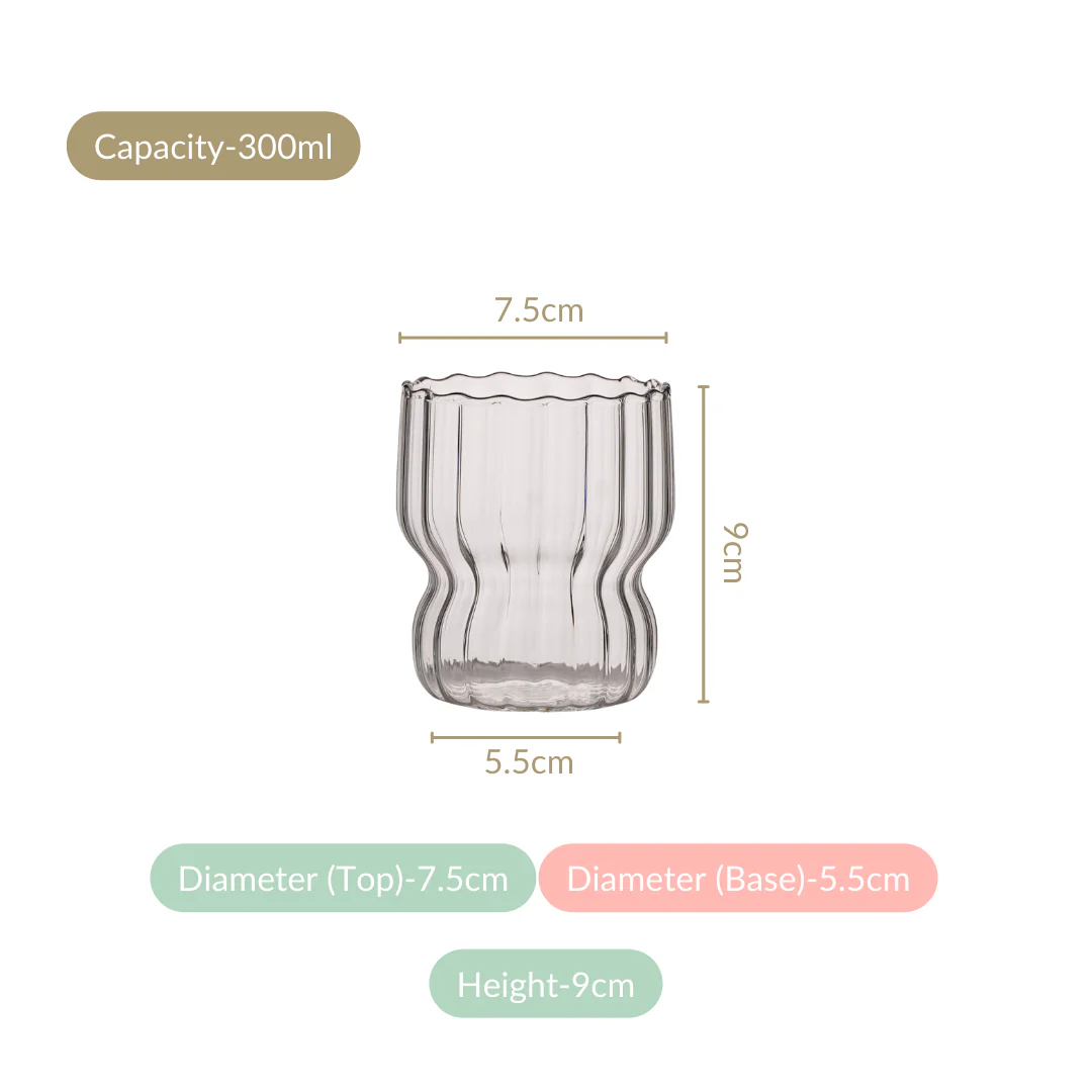 Trending Glass Tumbler Set Of 4 300ml - Image 4