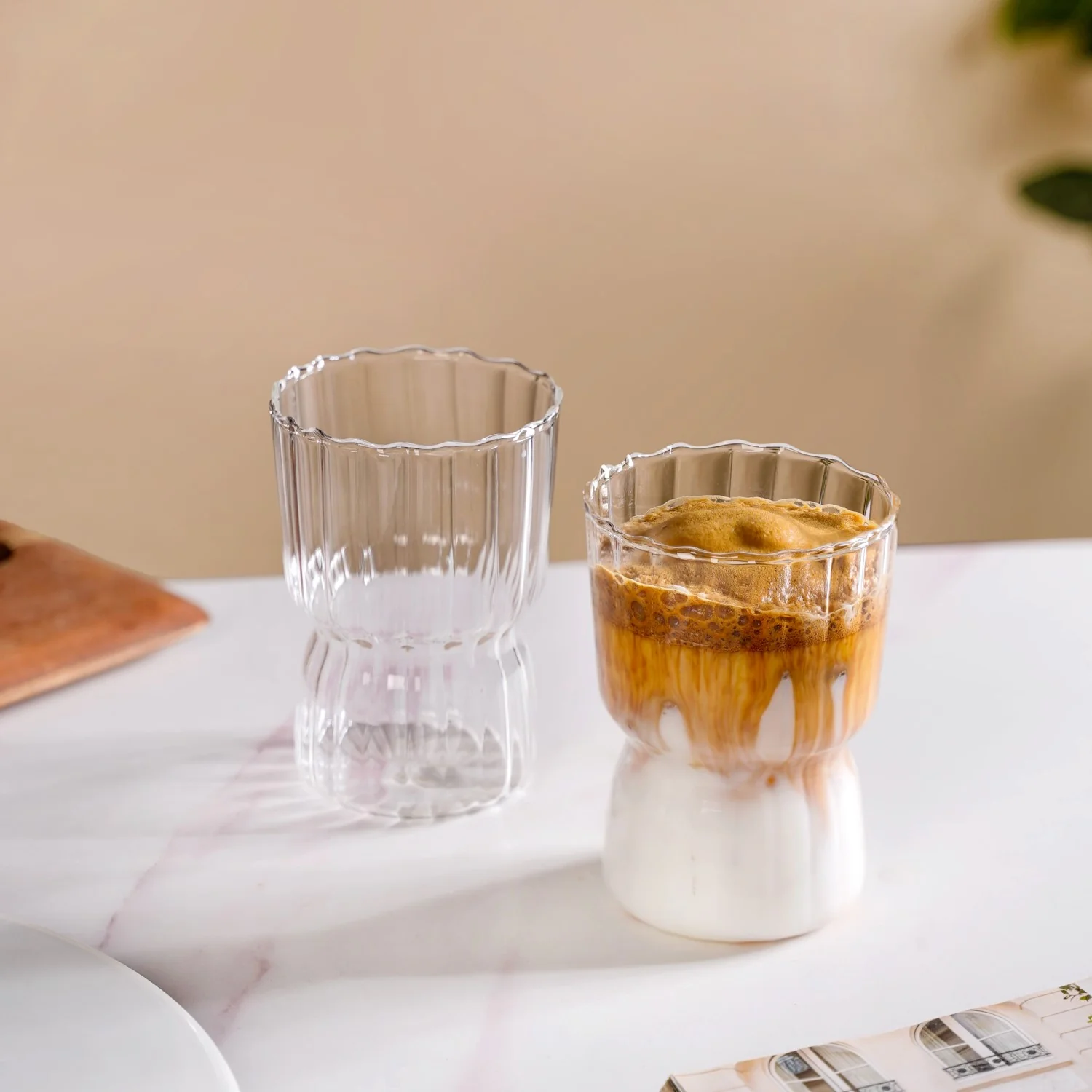 Trending Tiered Glass Tumbler Set Of 2 350ml - Image 5