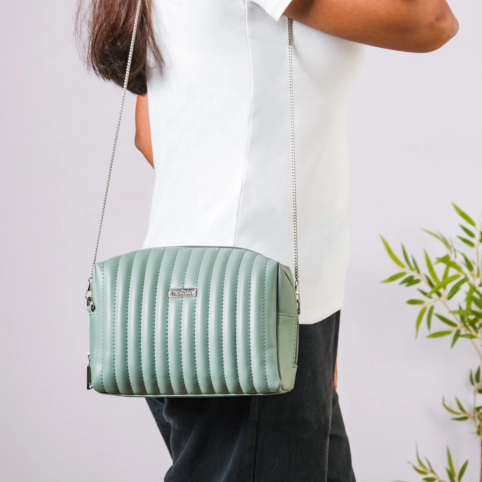 Trendy Travel Pouch Set of 3 Green - Image 4