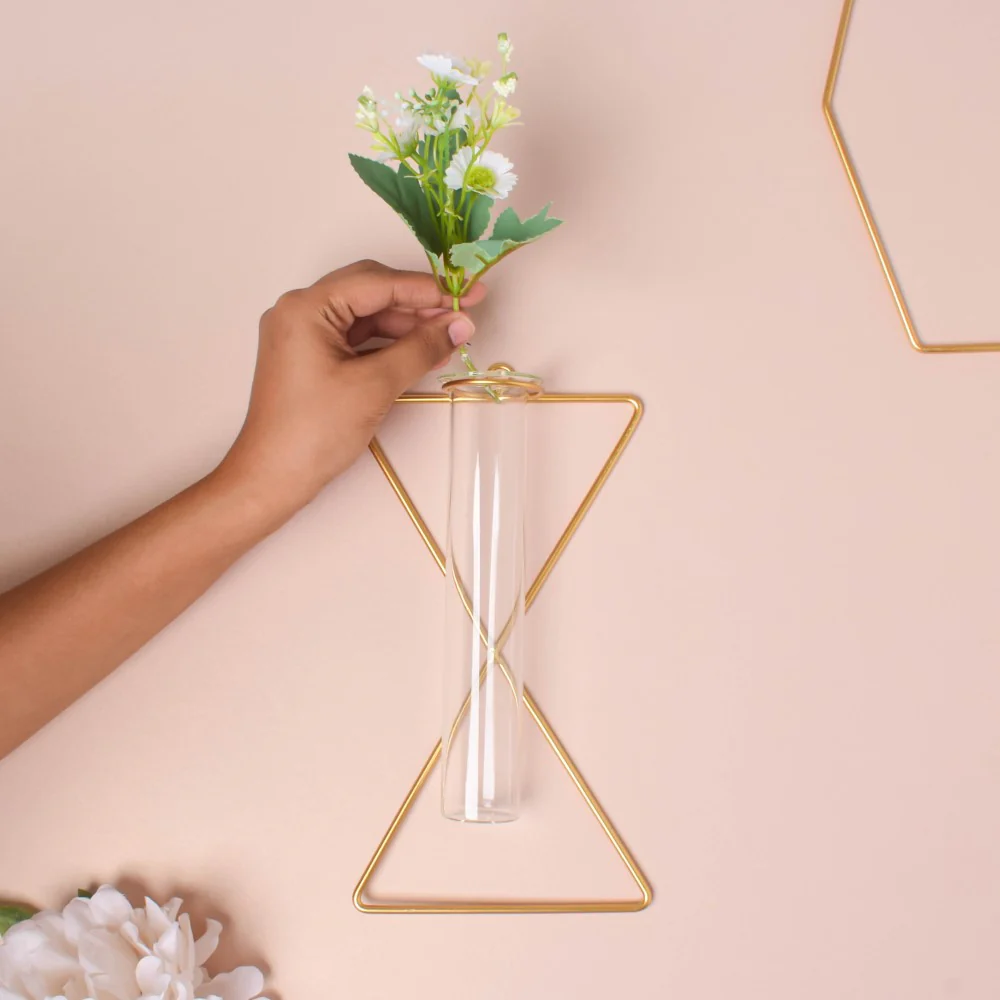 Triangular Wall Tube Vase - Image 2