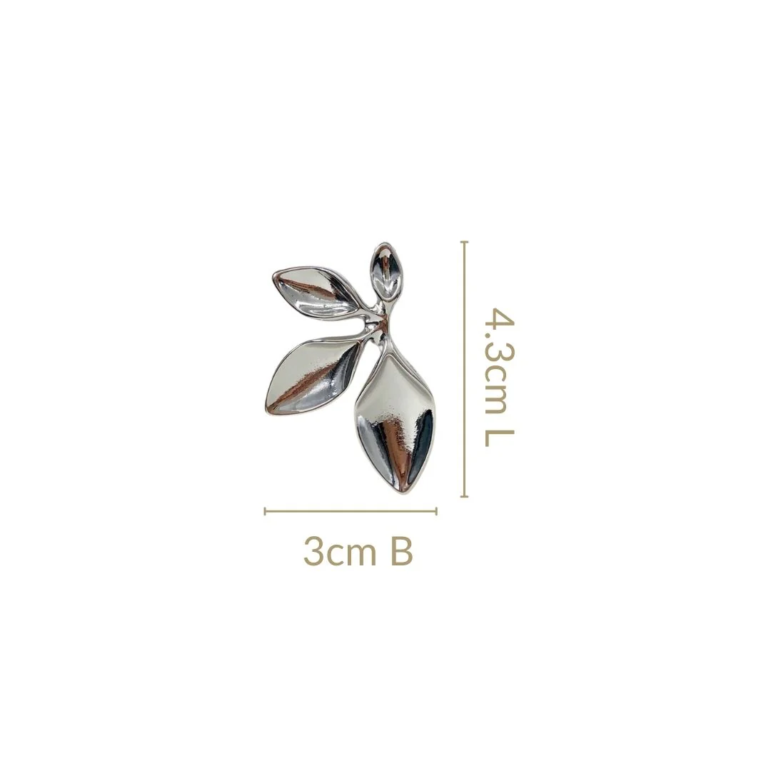 Tropical Grace Earrings Silver - Image 3