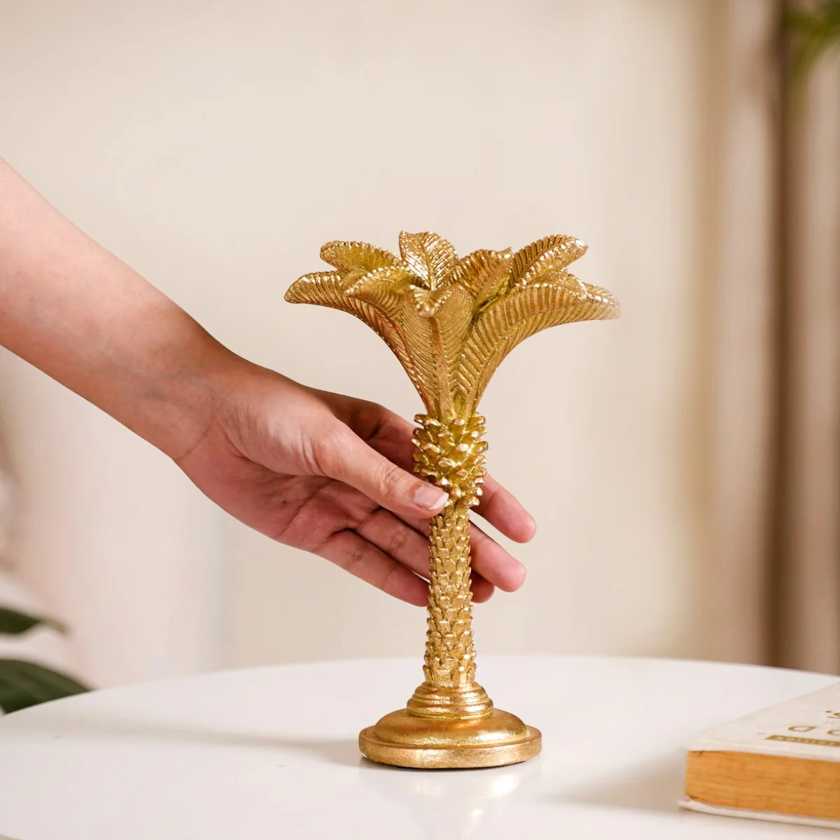 Tropical Palm Tree Candle Stand - Image 2