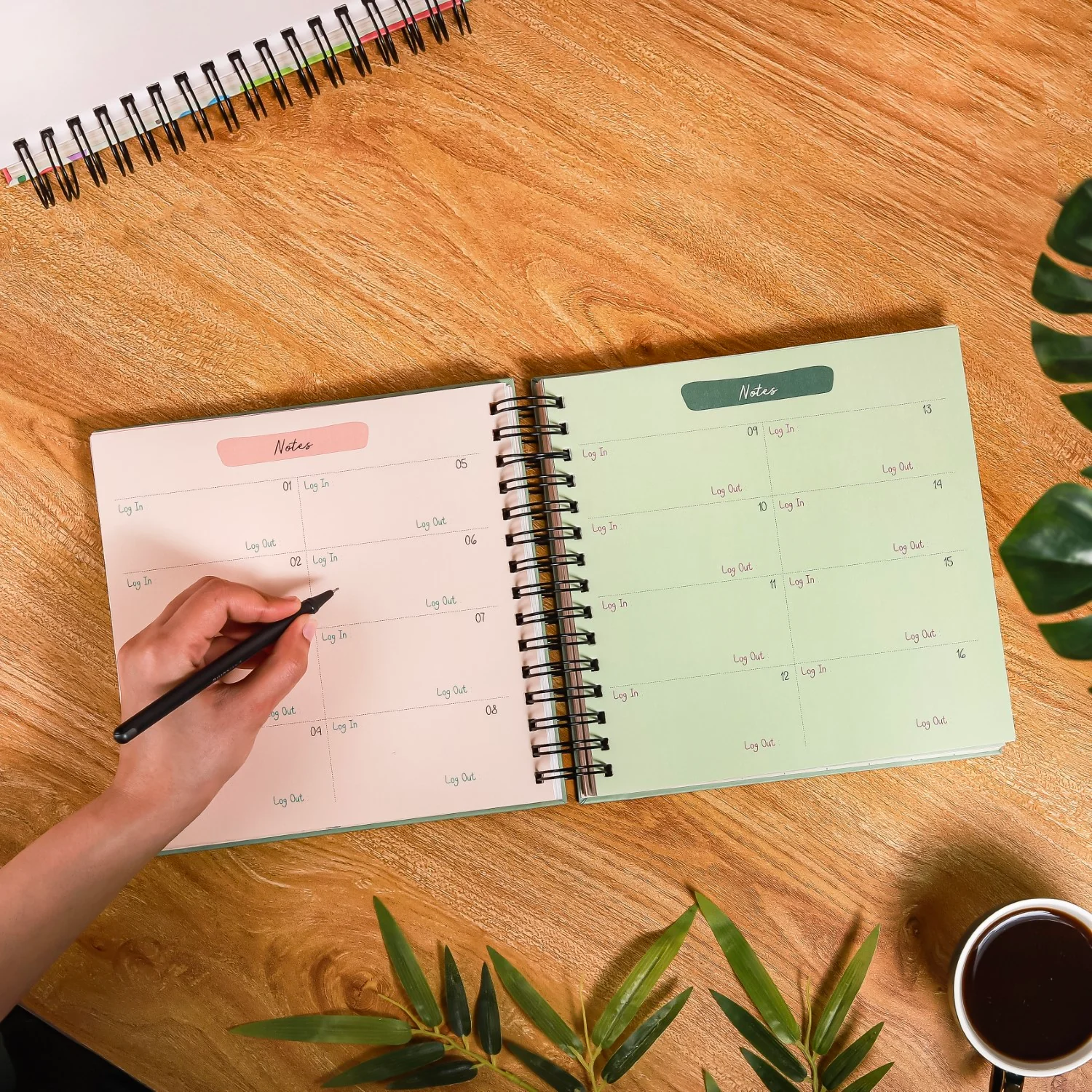 Tropical Undated Wiro Bound Yearly Planner - Image 3