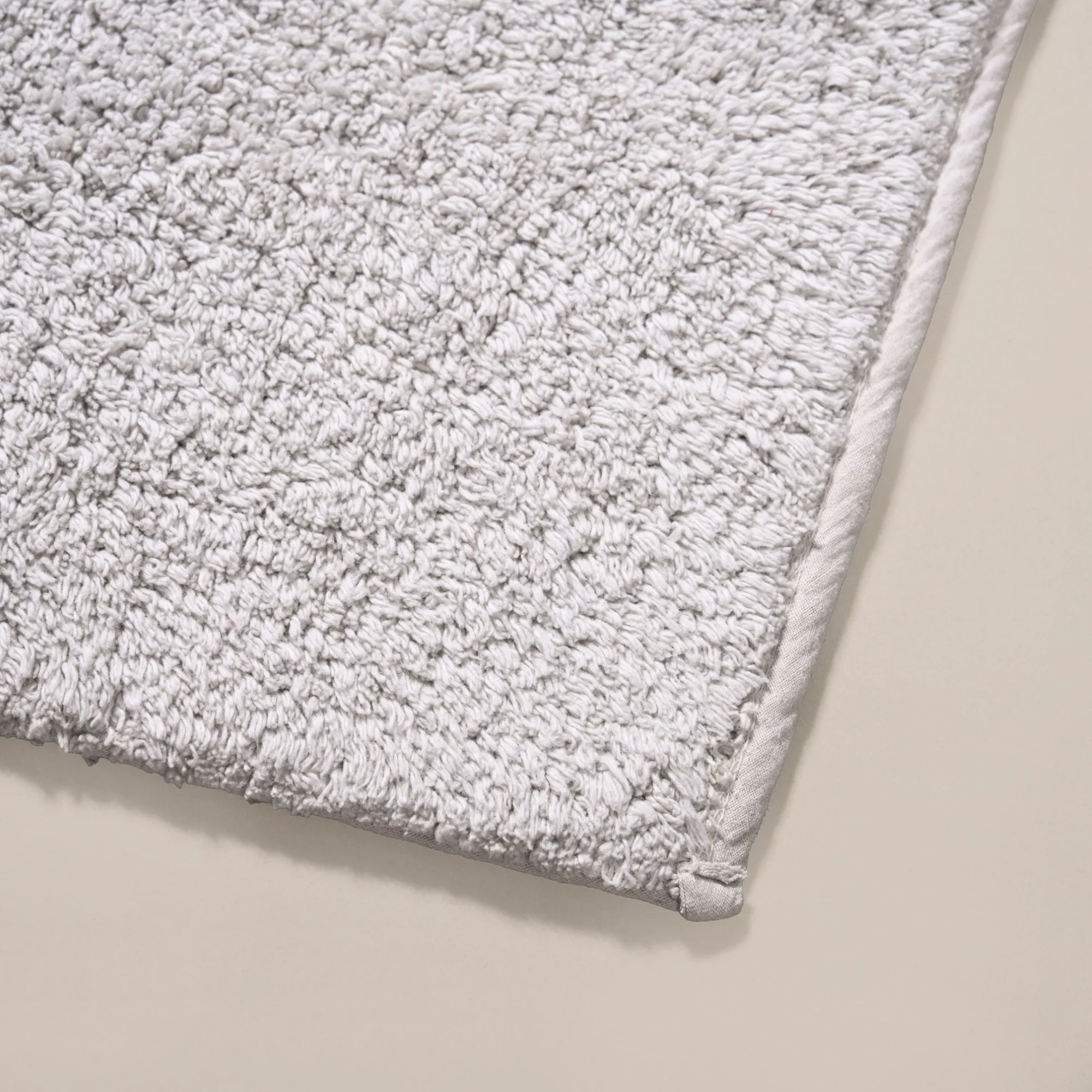 Tufted Cotton Reversible Floor Mat Light Grey 84x50cm - Image 8