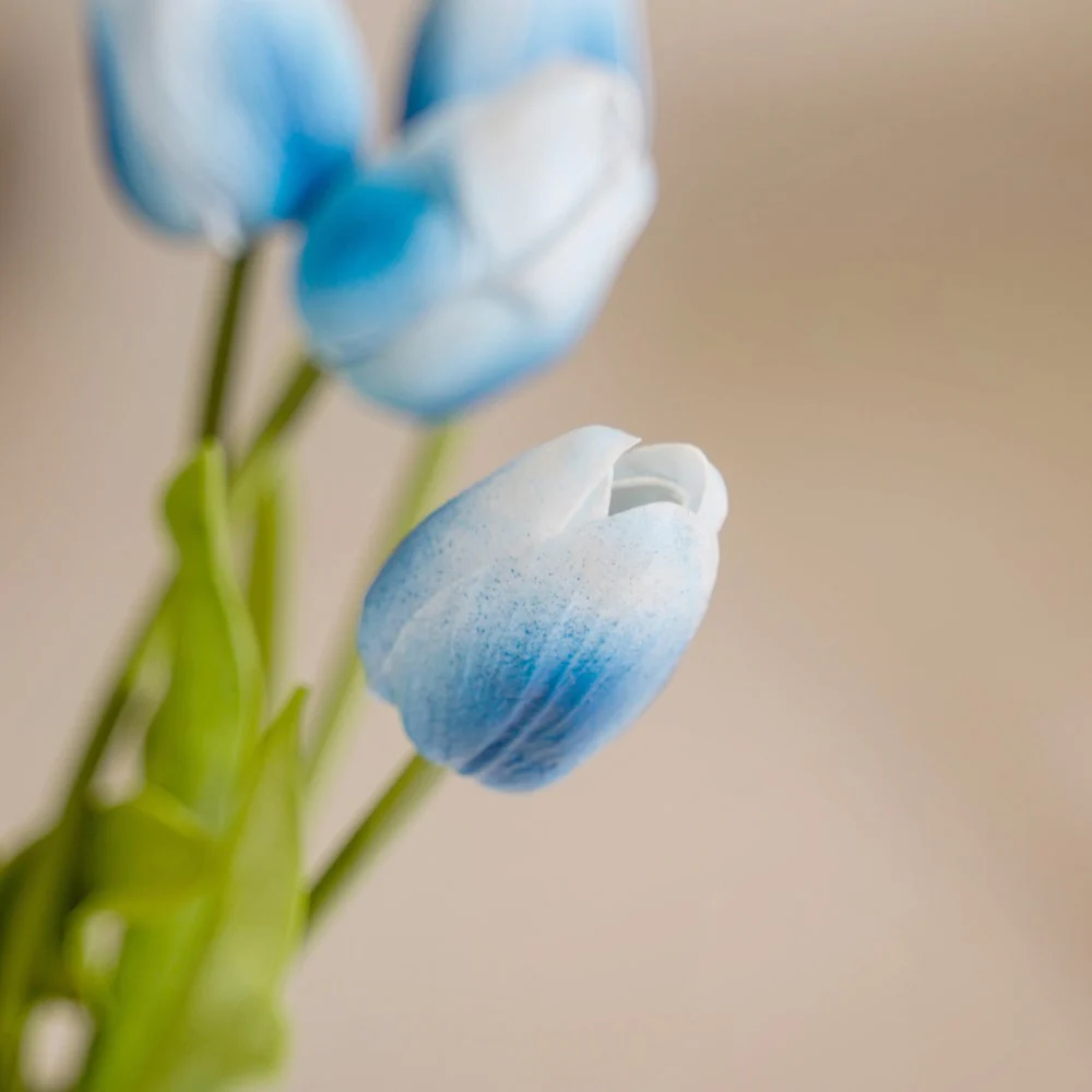 Tulip Flower Blue Set Of 9 - Image 5