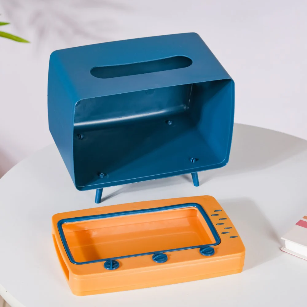 TV Tissue Box With Stand Blue - Image 8