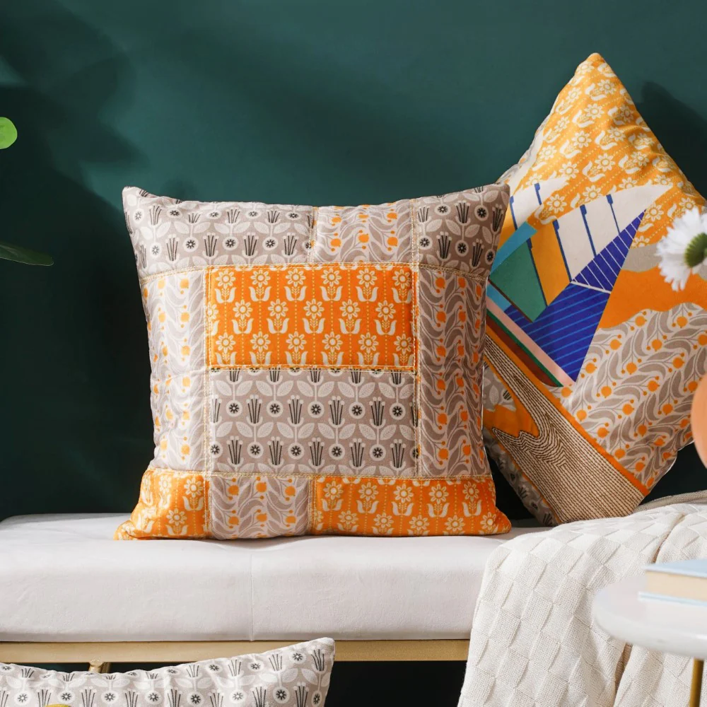 Twin Boats Velvet Cushion Cover 16 inch - Image 10