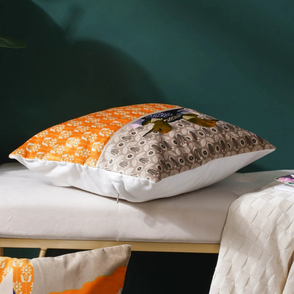 Twin Ducks Velvet Cushion Cover 16 inch - Image 8
